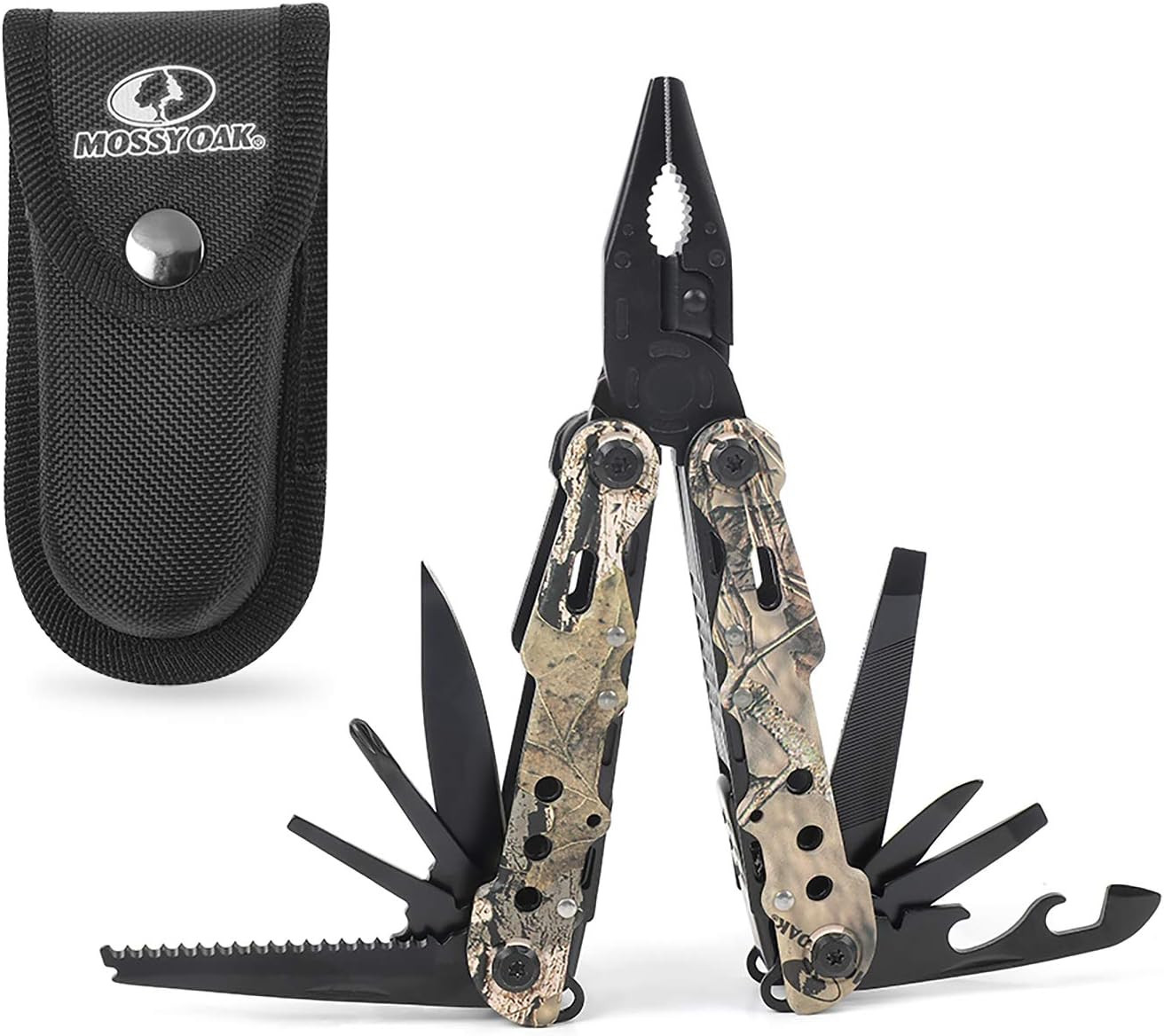 Multitool, 13-In-1 Folding Multi Tool Plier with Nylon Sheath, Stainless Steel C