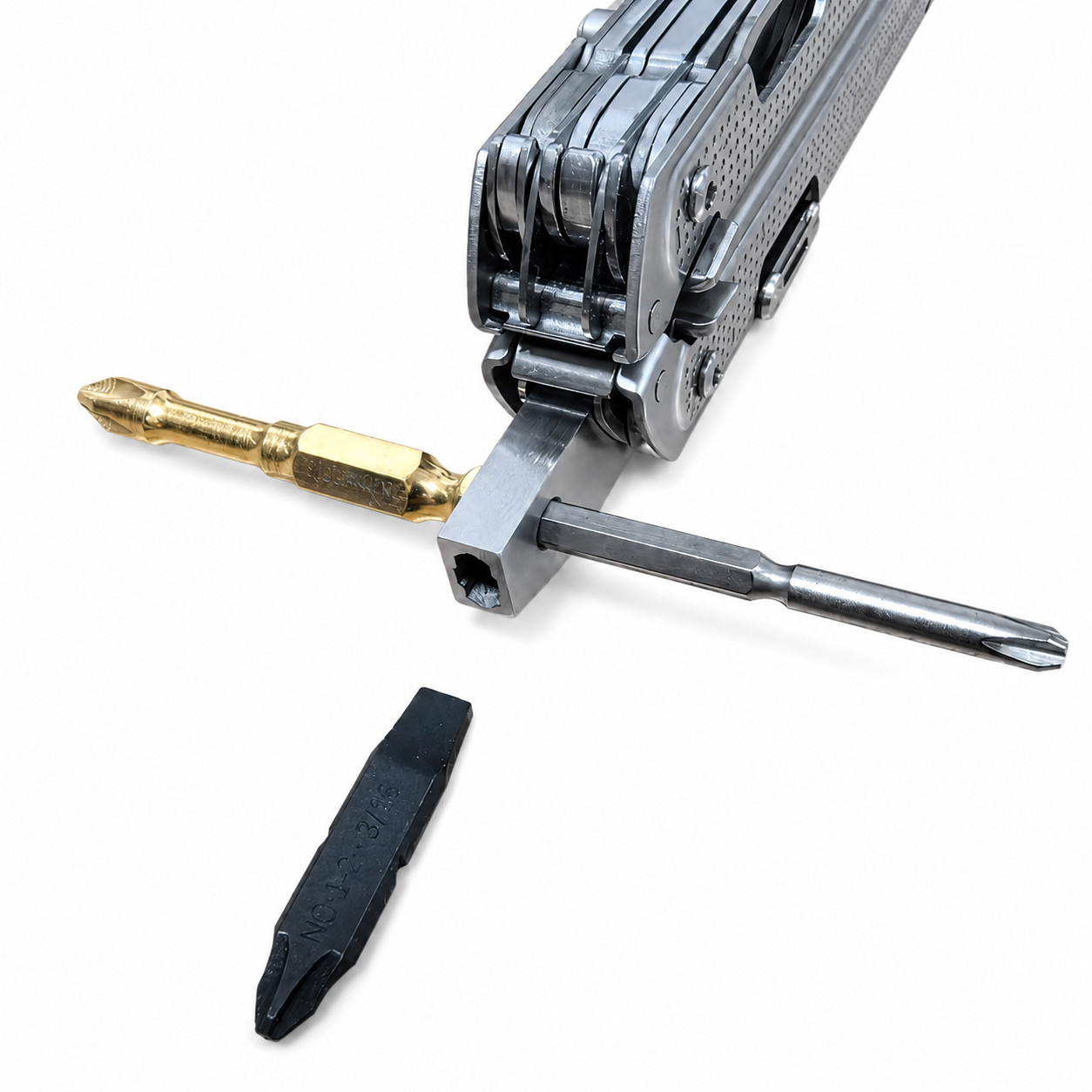 Bit Driver Mod for Leatherman FREE P4 ARC Stainless EDC Repair Adapter