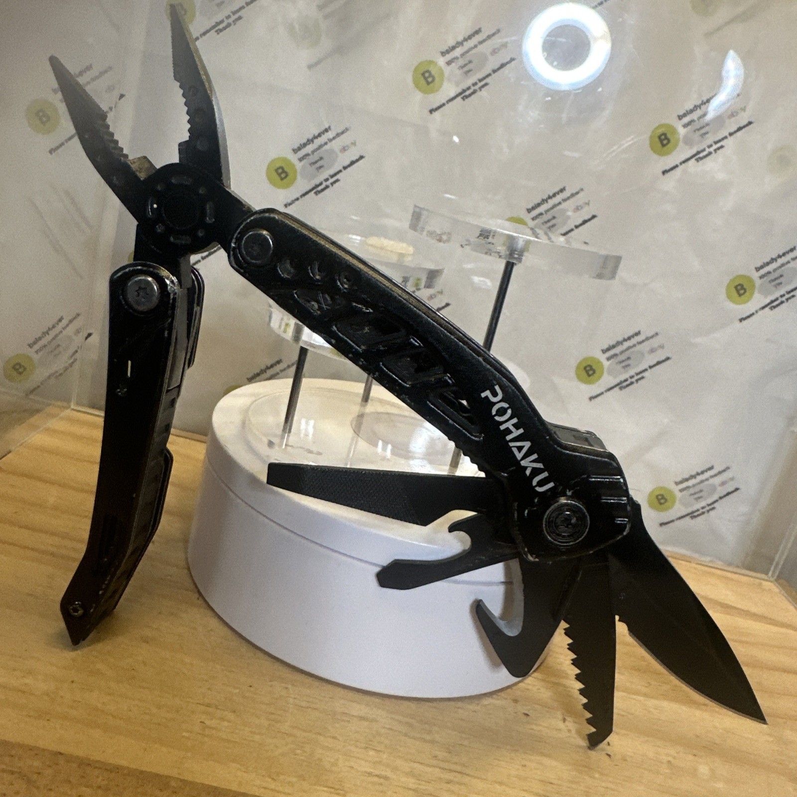 Multitool Knife, Pohaku 13 in 1 Pocket Multitool, Multi Tool with 3″ Large Blade