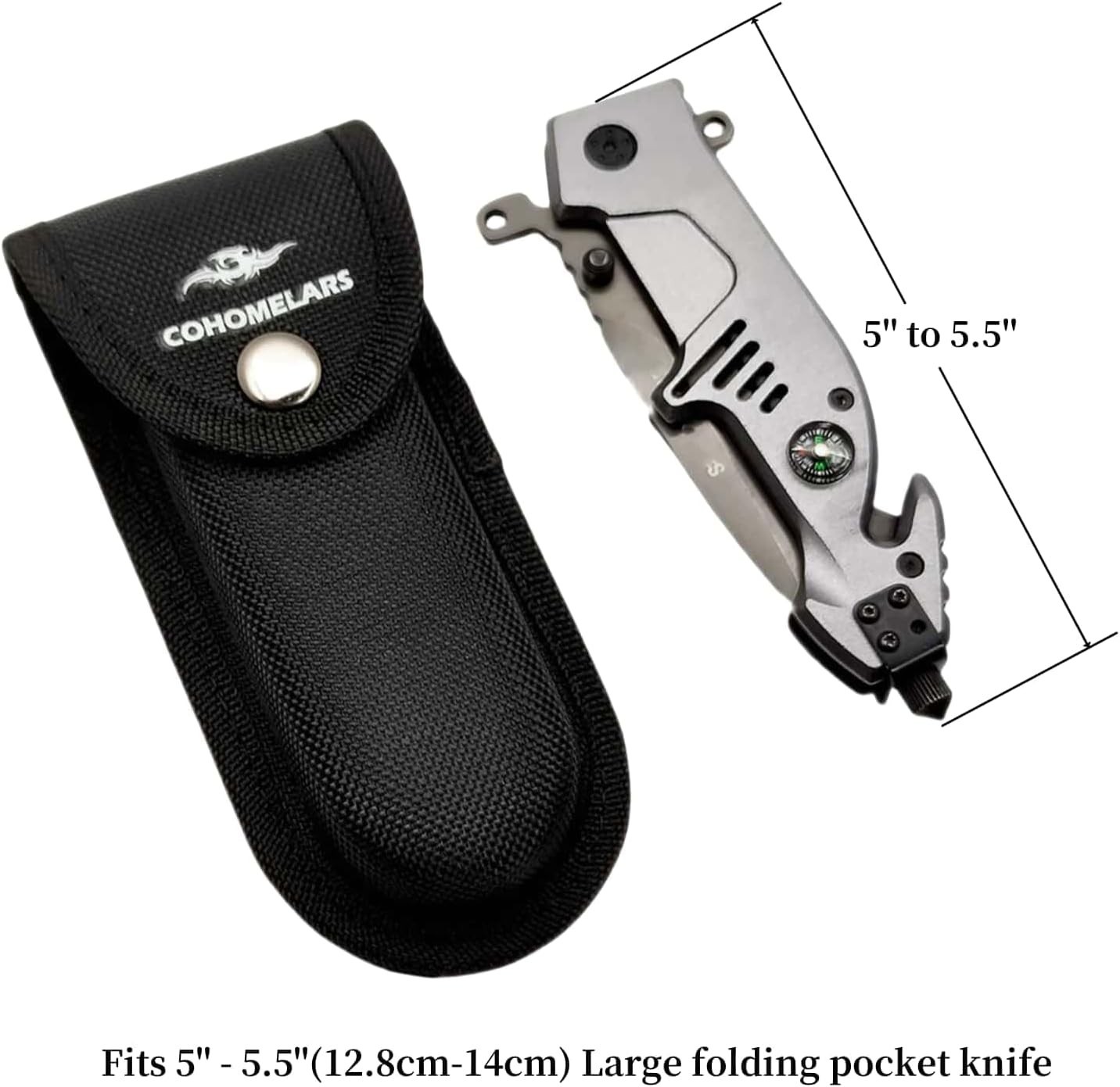 .Multitool Belt Sheath for Leatherman Gerber Nylon Knife Pouch Snap Closure