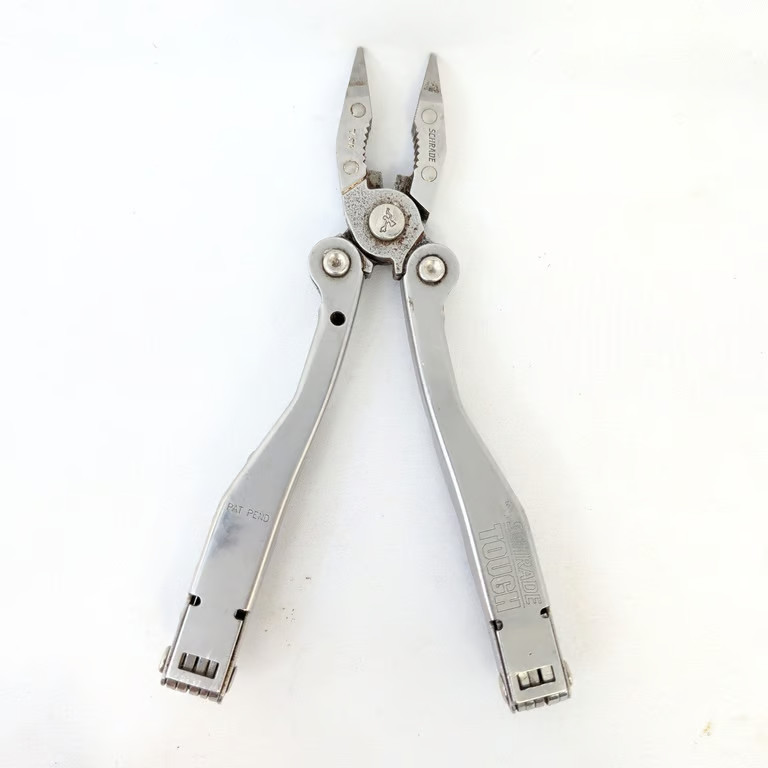 Schrade Tough Tool Multi-Tool USA Made Vintage Pliers Stainless PAT PEND Silver