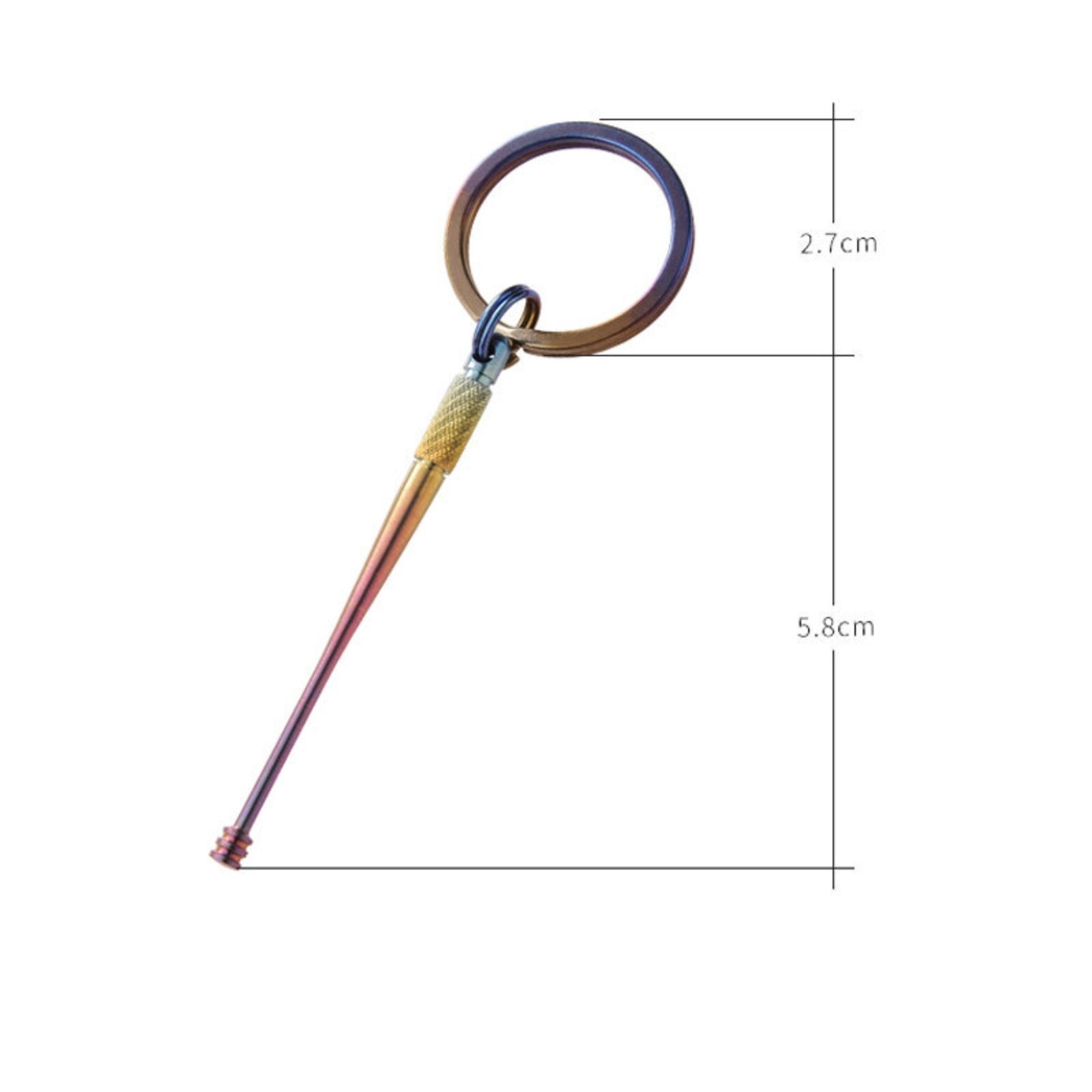 Titanium Ear Wax Cleaner Removal Earwax Remover 360° Rotary Earpick EDC Keychain