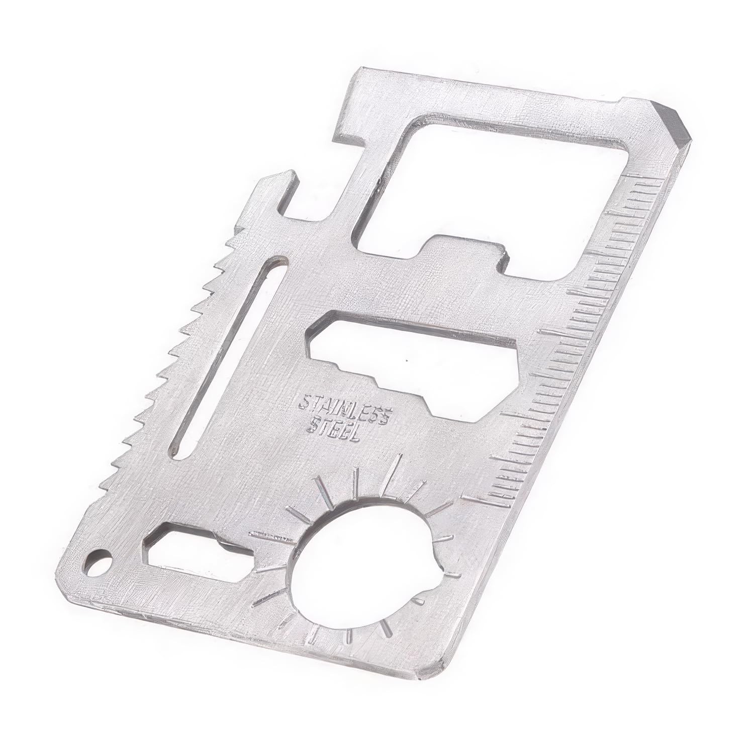 11in1Multitool Card Stainless Steel – Compact Survival Tool with Sheath – Ide…