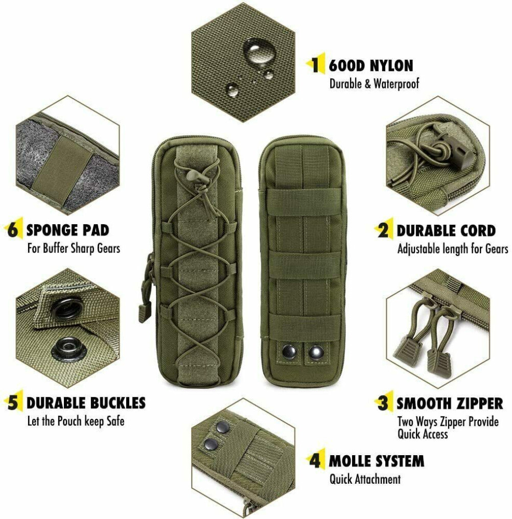 Military Molle Pouch Tactical Knife Pouches Small Waist Bag EDC Tool Hunting Bag