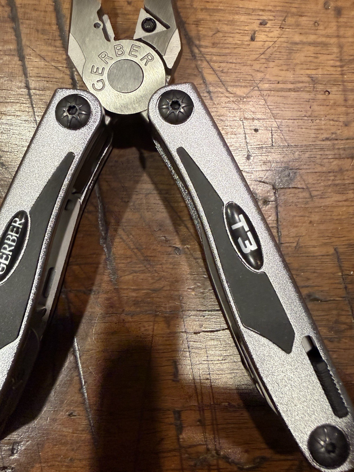 Gerber T3 Multi-Tool Silver Black Stainless Steel Plier Knife Scissors