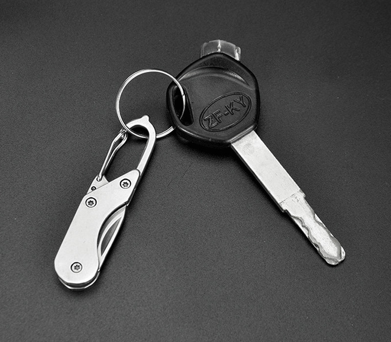 Mini Pocket Keychain Folding Blade Knife Outdoor Travel Camping EDC Knife