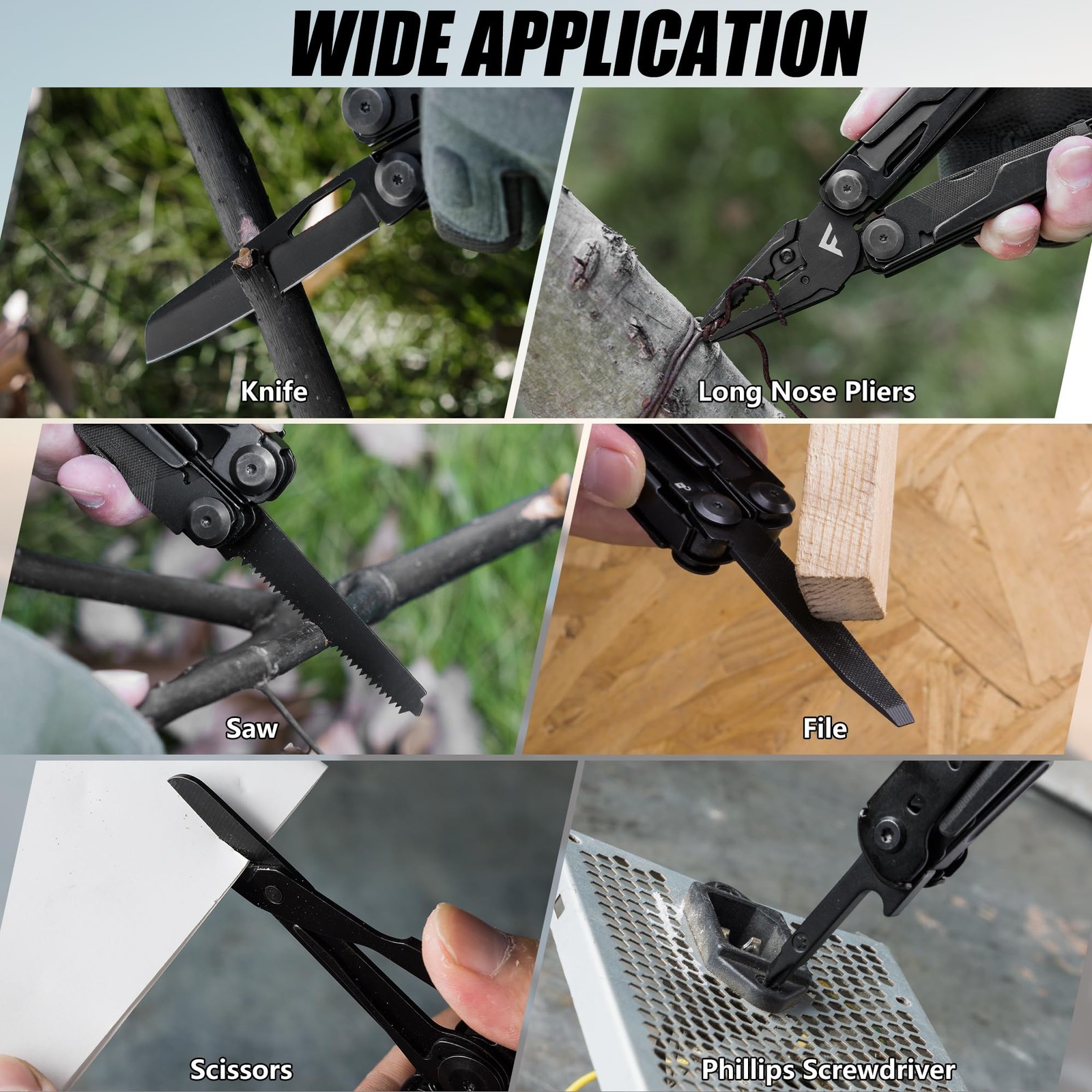 Multi Function Pliers 15in1 Folding Multi Tool Tool Stainless Steel Multifunction…