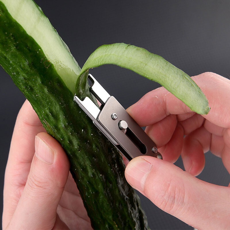 EDC Titanium Alloy Multi Tools Bottle Opener Portable Outdoor Peeler