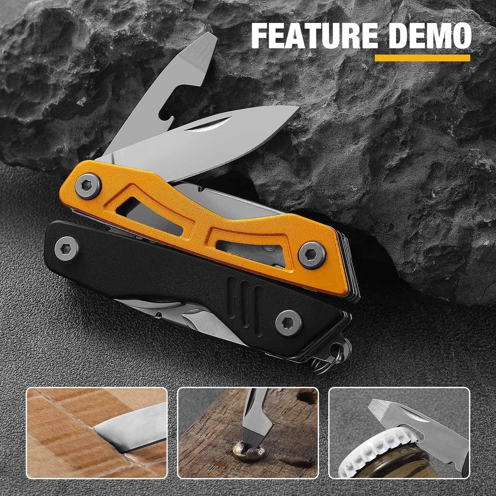 VIRENKNIFE Multitool,13-in-1 Stainless Steel Multi Tool Pliers with Pocket ,B…