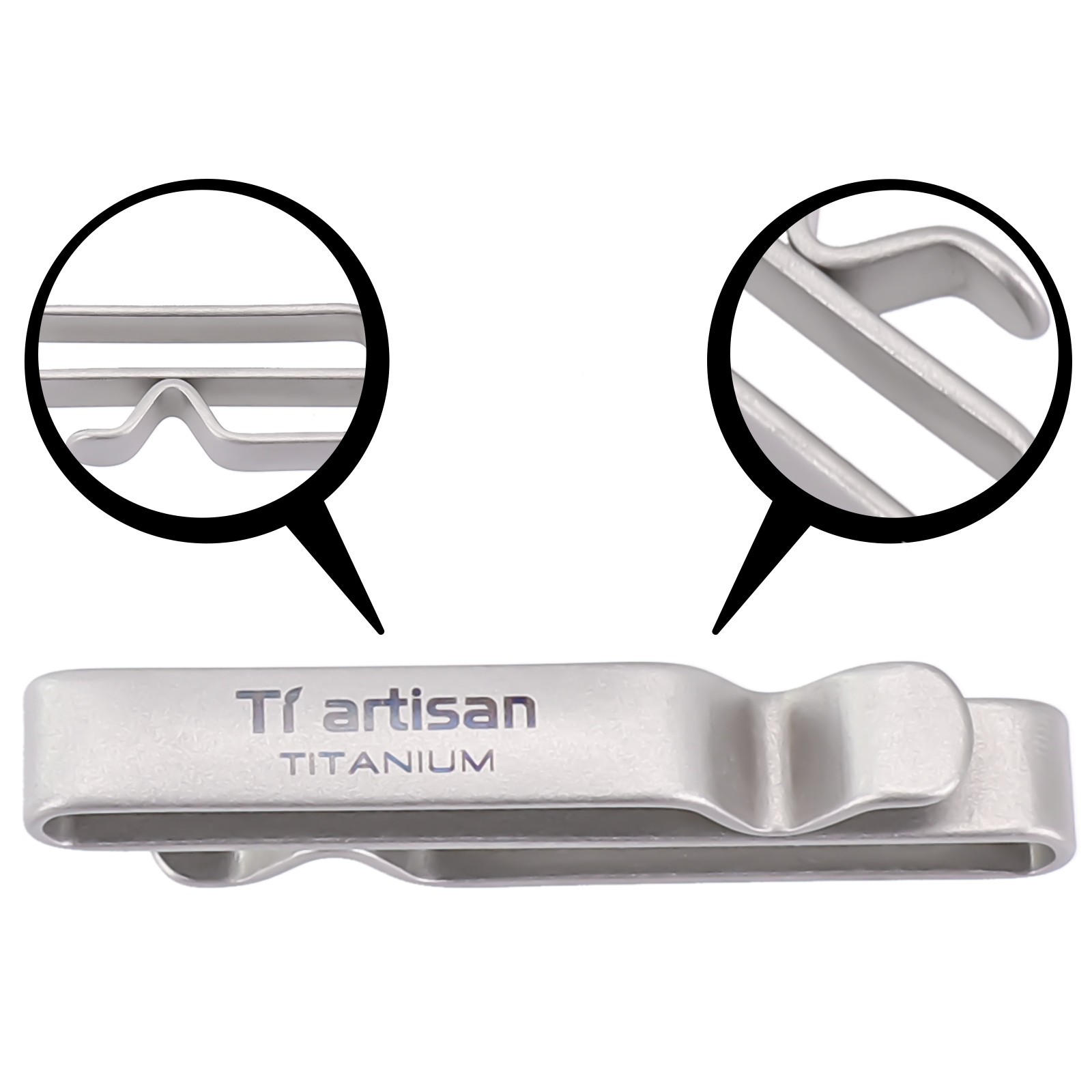 Compact Titanium Keychain Key Ring Holder Antirust and Long Lasting Material
