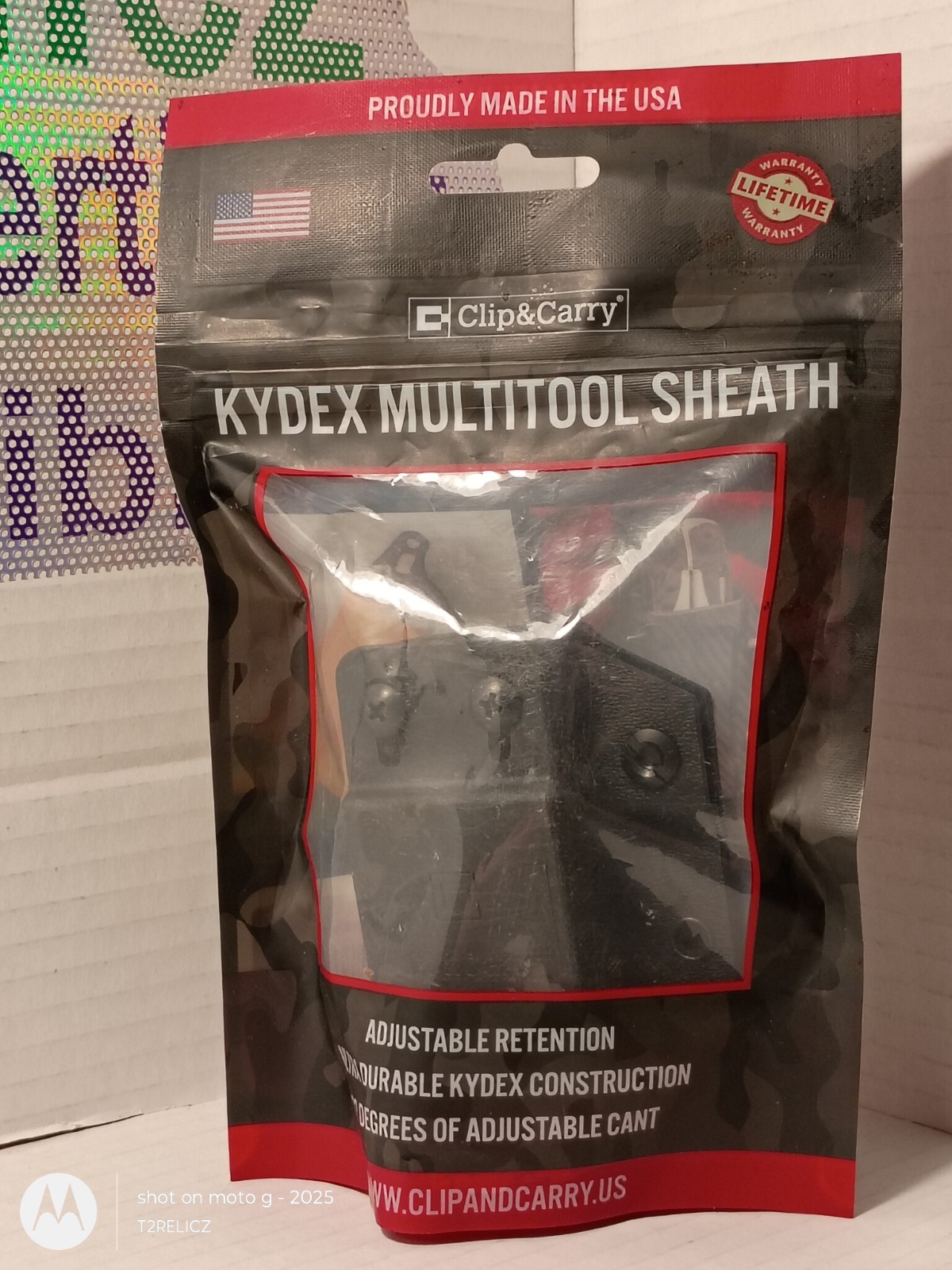 Clip & Carry Kydex Multitool Sheath Fits Leatherman: Wingman,Sidekick,Rebar,Rev