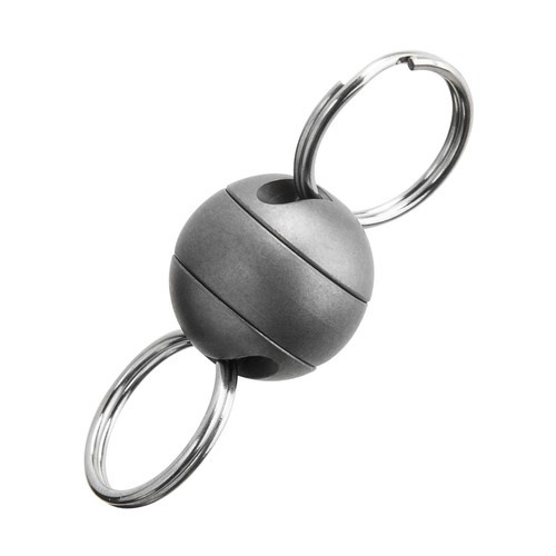 EDC 360 Degree Rotation Titanium Alloy Gimbal Keychain w Key Ring Car Keychain