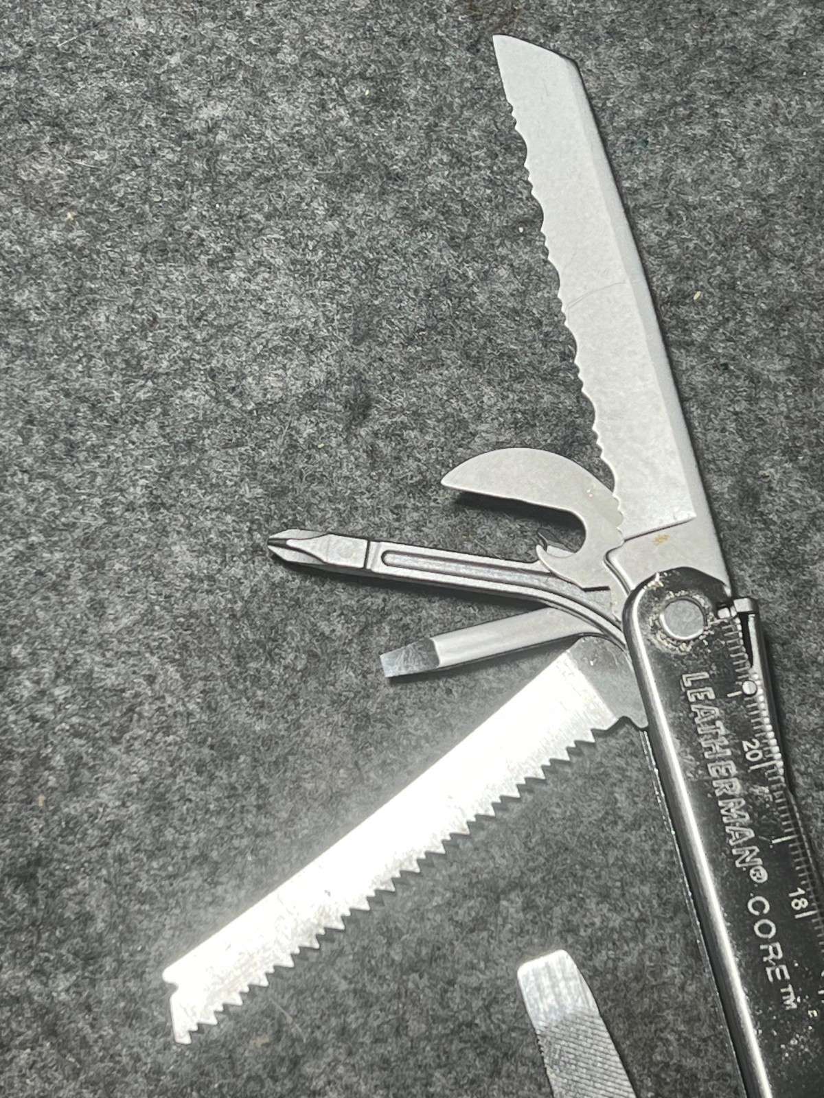 Lot of Two Multi Tool Pliers Stanley, Leatherman with Cases