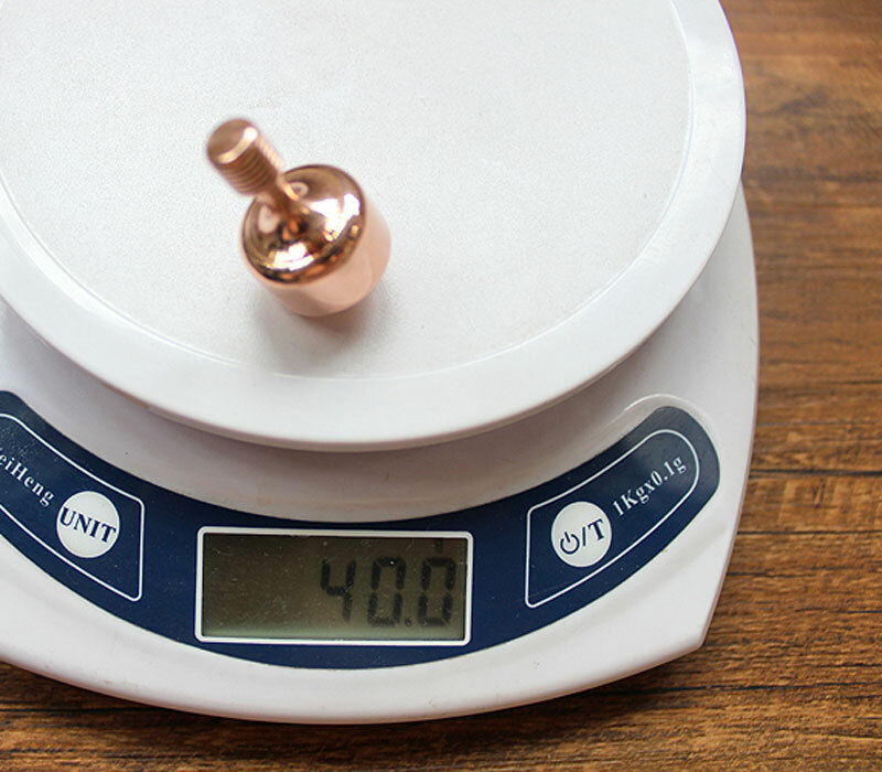 Handmade Solid Brass Precision EDC Toy Spinning Top Professional Ceramic Bead