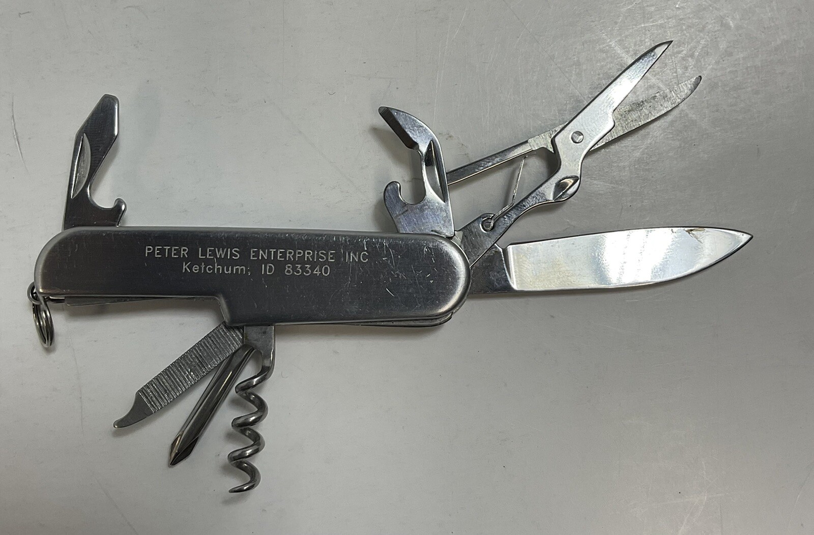 Peter Lewis Enterprises Inc Ketchum Idaho MultiTool Pocket Knife UsedToolShopCom