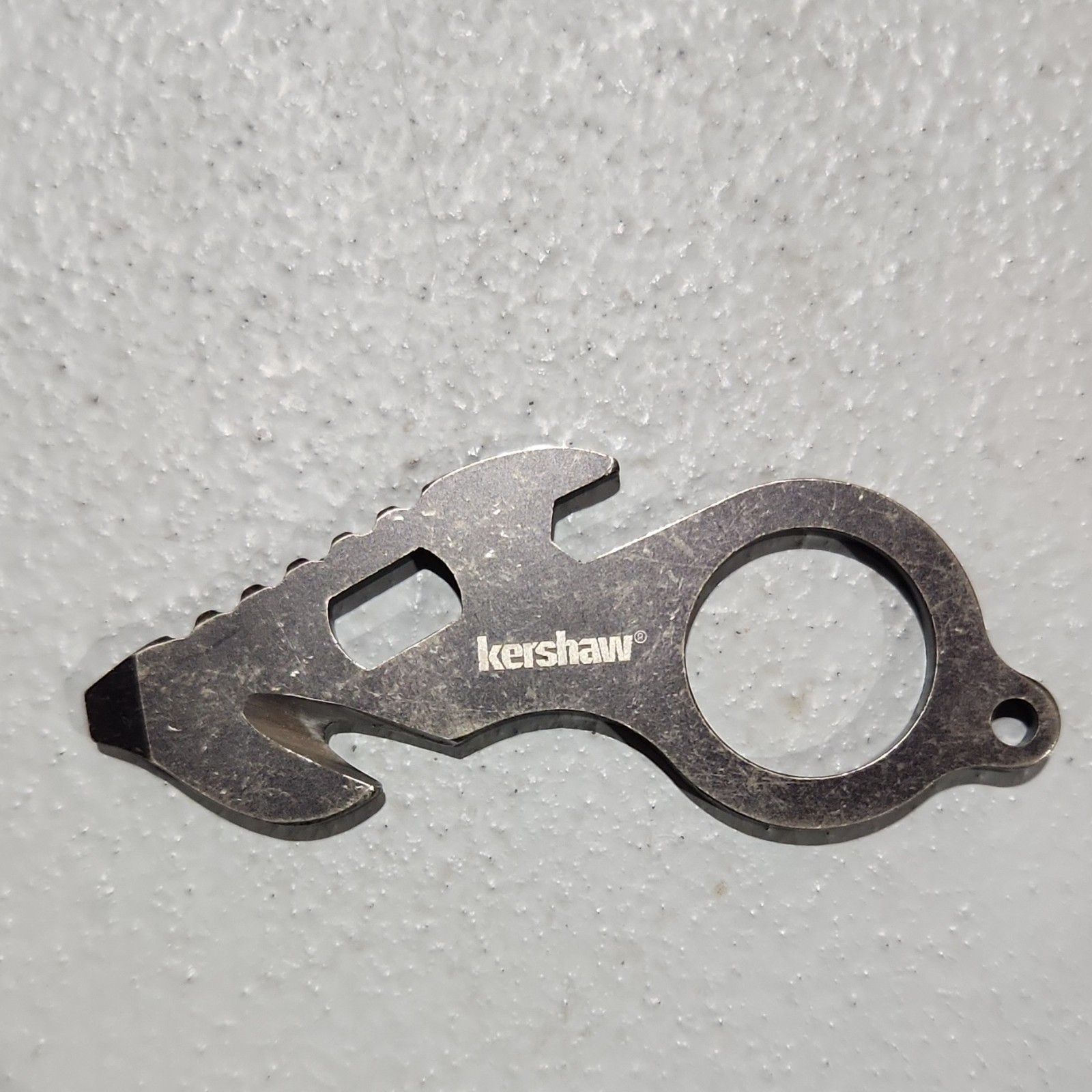 Kershaw Stainless Steel Multi-Tool Bottle Opener Wrench Pry Bar Silver