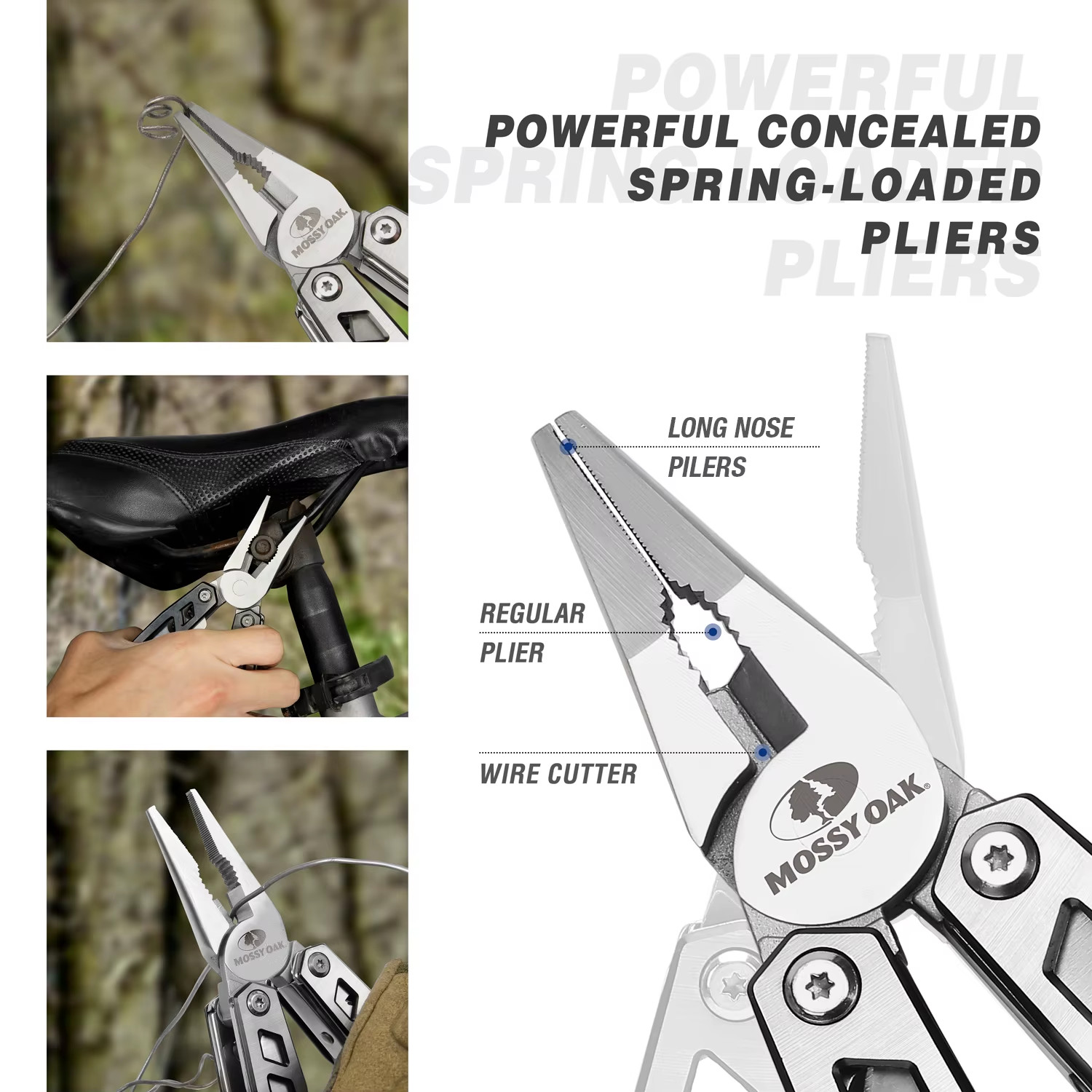 MOSSY OAK 21 in 1 Multi Function Pliers Stainless Steel Portable Pocket Knife wi