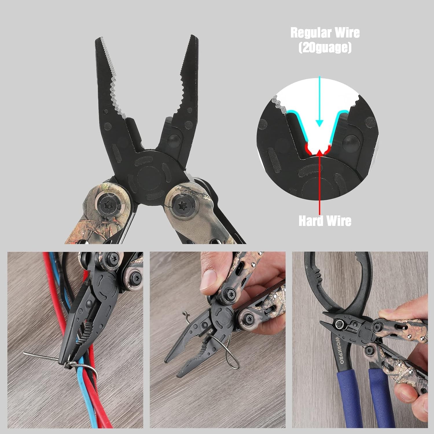 Stylish 13-in-1 Camo Multitool with Portable Sheath for Outdoor Adventures