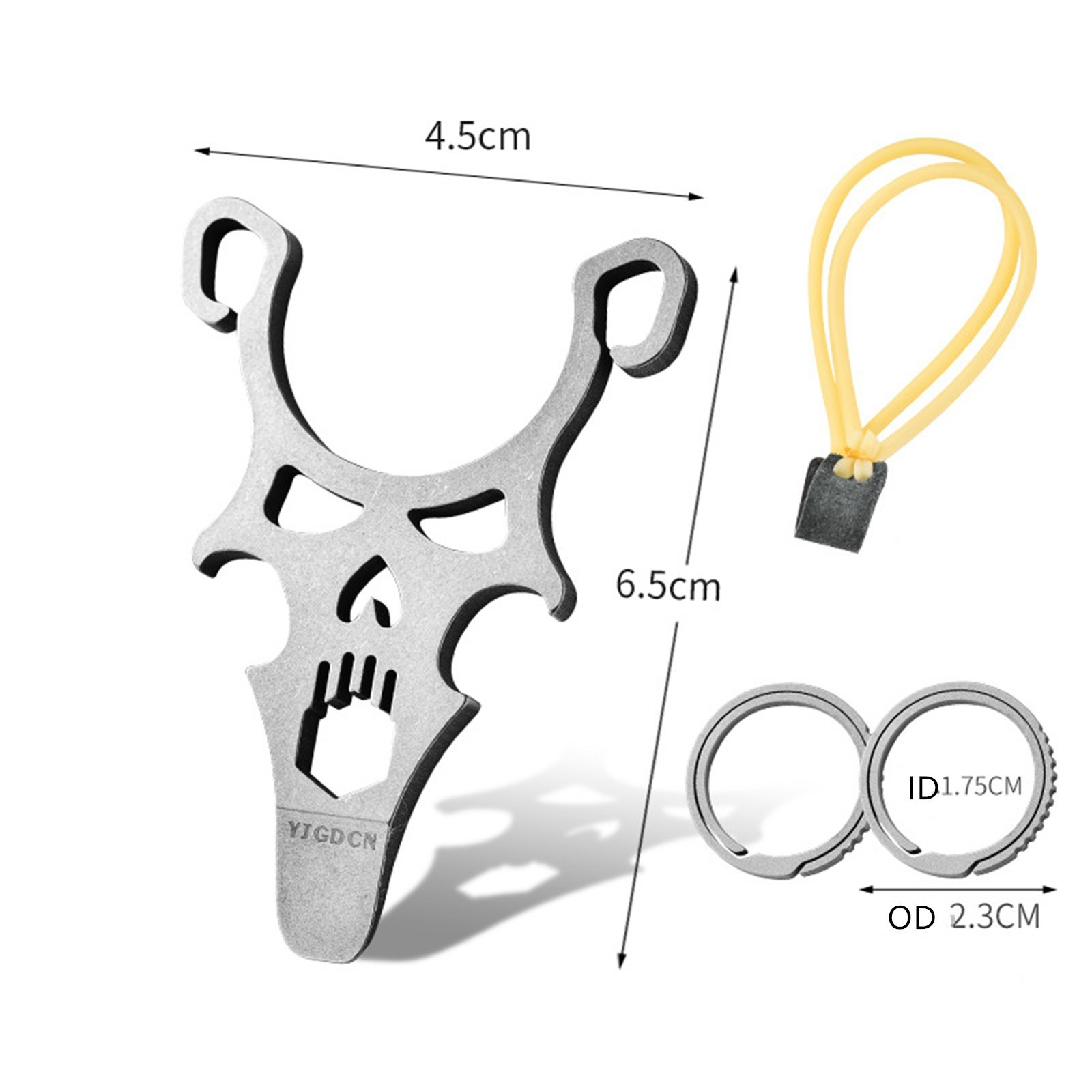 New Titanium Alloy Pocket Pry Bar Pendant Mini Crowbar Opener Keychain Multi EDC