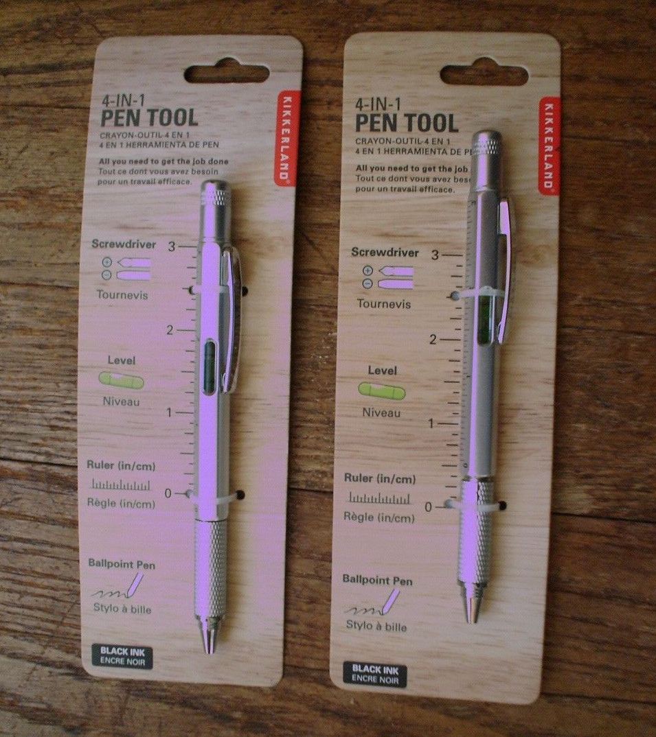 Kikkerland 4-In-1 Pen Tools. Lot of 2. New