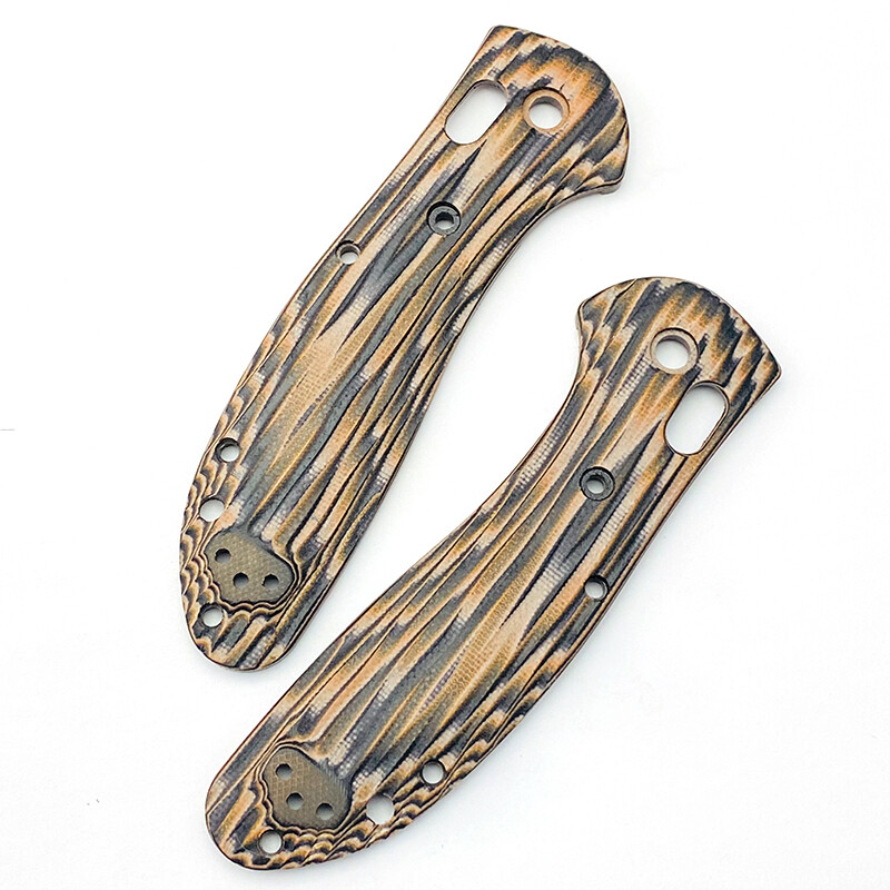 1 Pair G10 Handle Scales+Supporting Shafts for Benchmade Griptilian 551/550