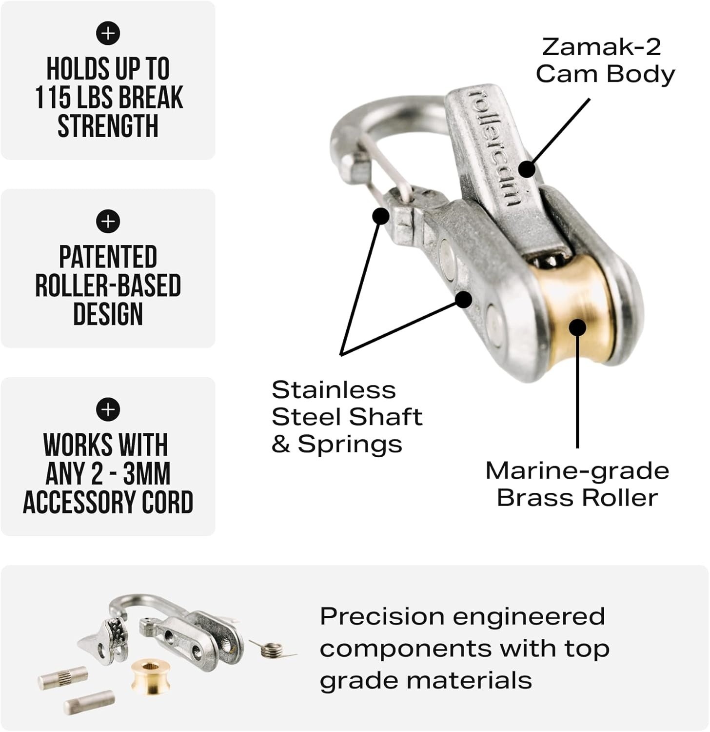 The Original Rope Tightening Tool & Tensioner 6-Pack with Rollercam Technology
