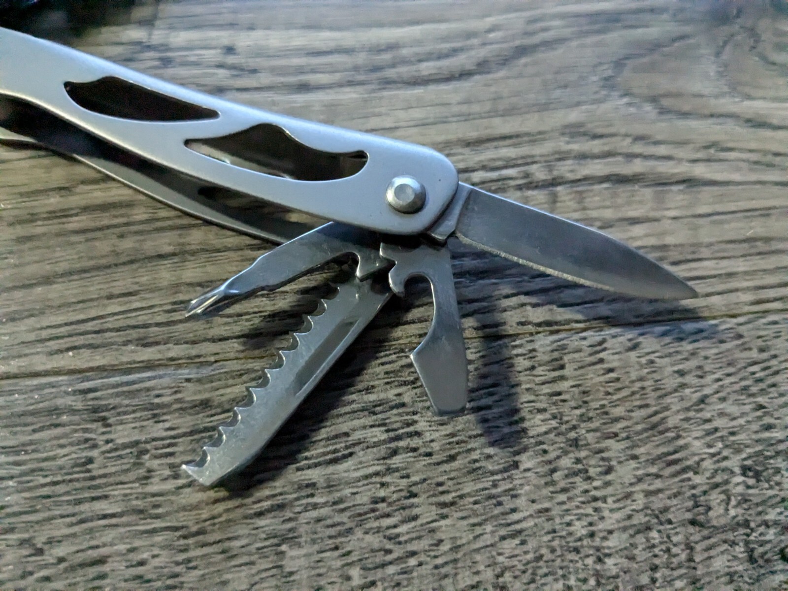 Sheffield Mini Multi Tool 9 in 1 with Sheath Knife Pliers Saw Screwdriver