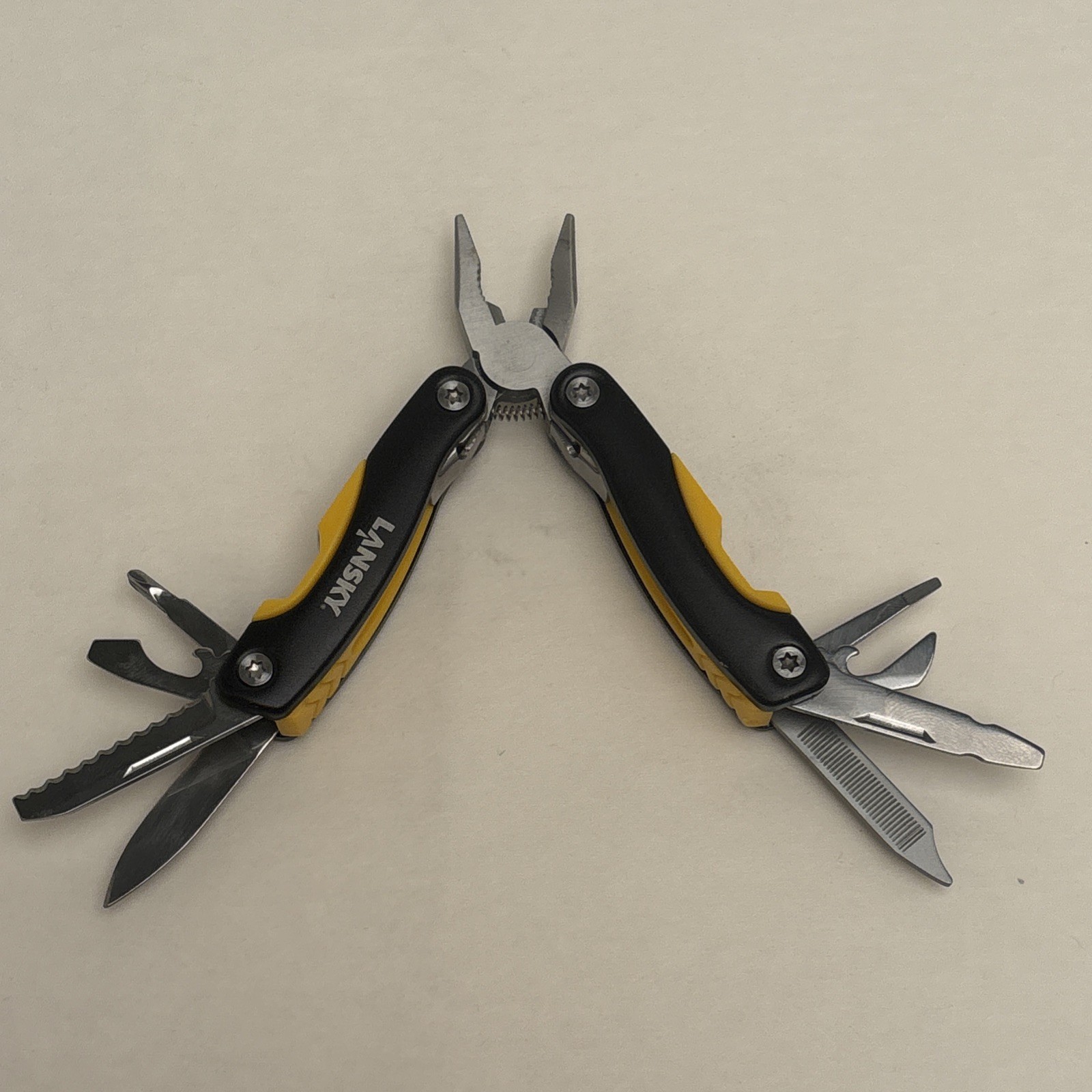Mini Multi-Tool | Lansky Black and Yellow Stainless Camp Hike Hunt Fish Boat