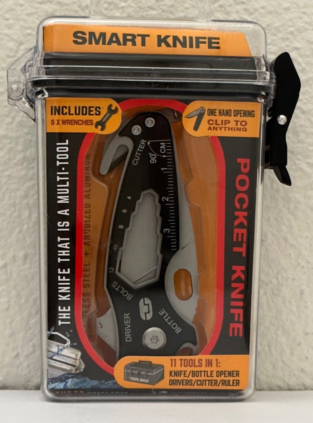 True Utility SmartKnife 11-in-1 Multi Tool Weatherproof Case TU573