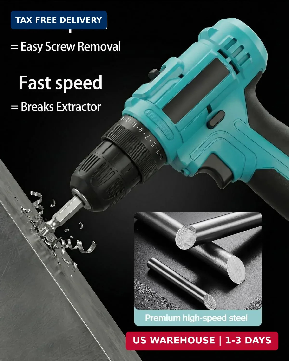 Gifts for Men, Damaged Screw Extractor Set – Remover for Stripped Head Screws Nu