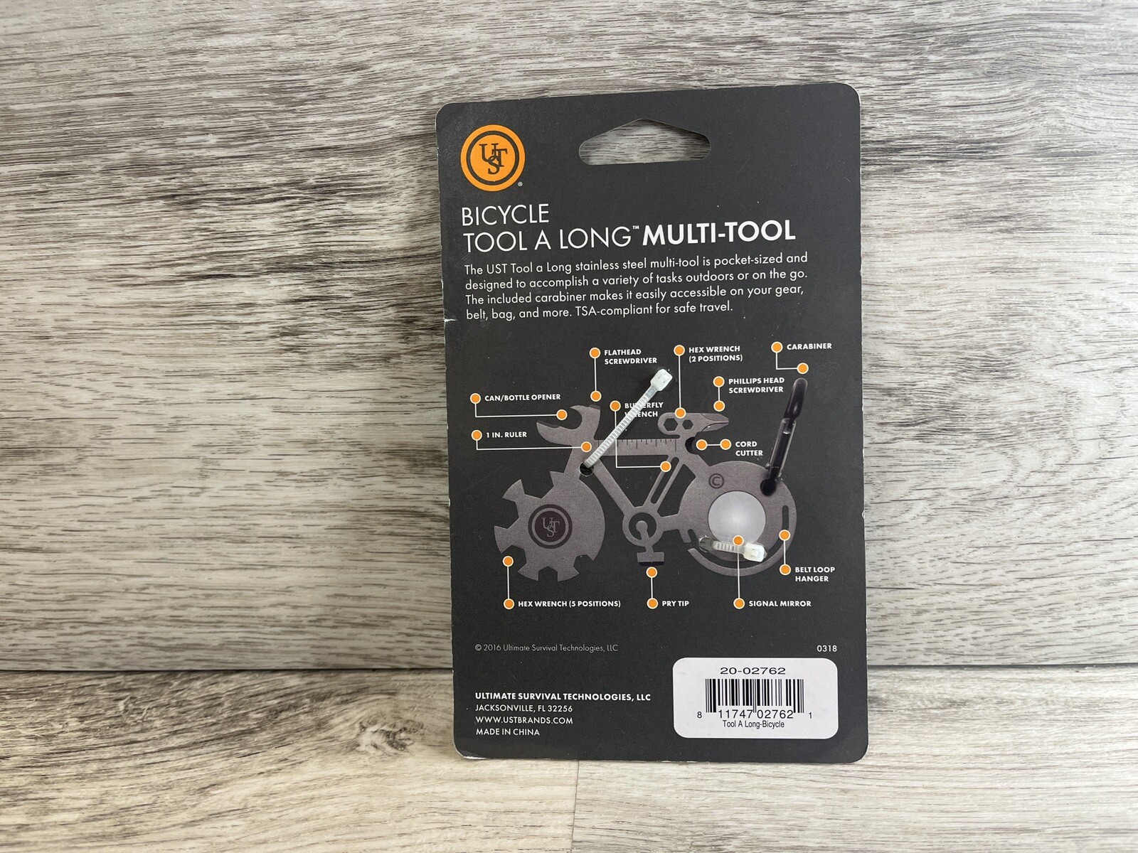 UST Tool a Long Multi Tool Pocket Keychain Bug Out Bag Survival Gear Equipment