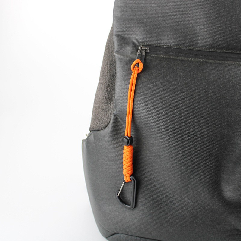 Outdoor Tactical Hook Bag Carabiner Camping Emergency Paracord Keychain