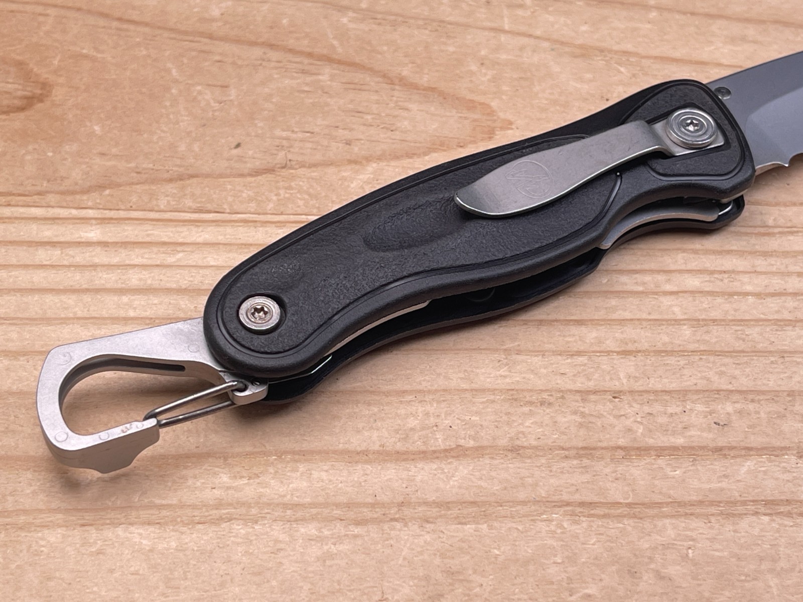 Leatherman E301 Satin Combo Edge w/Bottle Opener Clip Folding Pocket Knife
