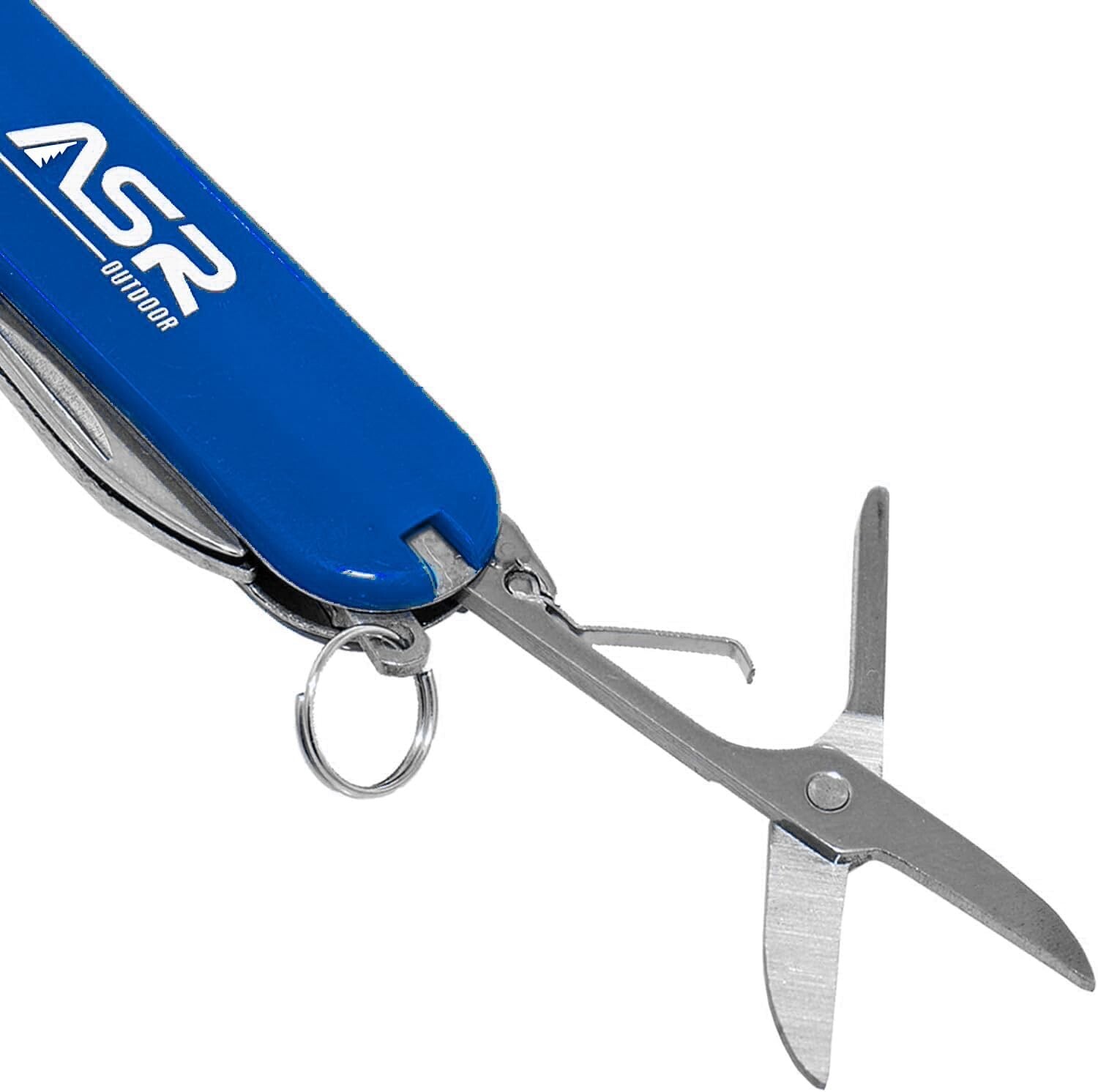 ASR Outdoor Mini EDC Small Pocket Knife Multi Tool – LOGO Blue