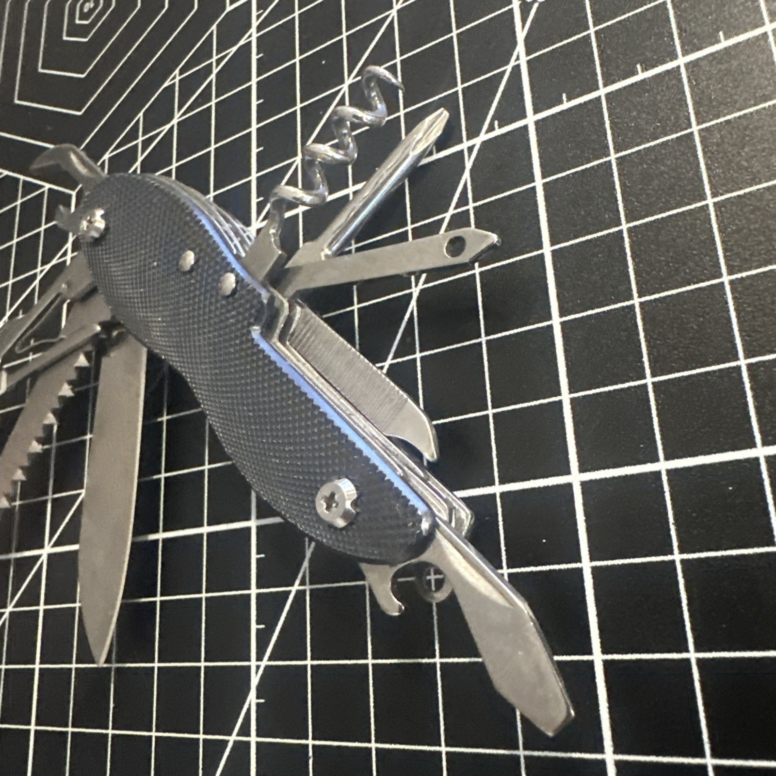 Columbia Multi Tool Gray & Silver 10 in 1 tool, Knife, Screwdriver, Corkscrew