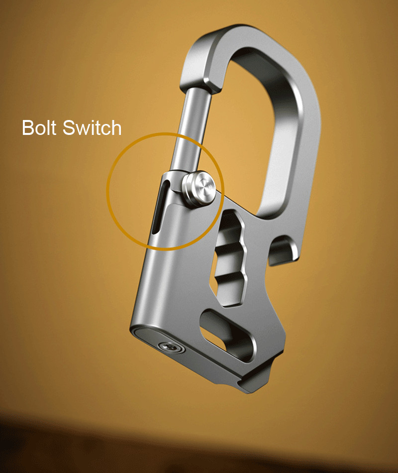 EDC Titanium Mechanic Key Chain Carabiner Bottle Opener Outdoor Multi Tools