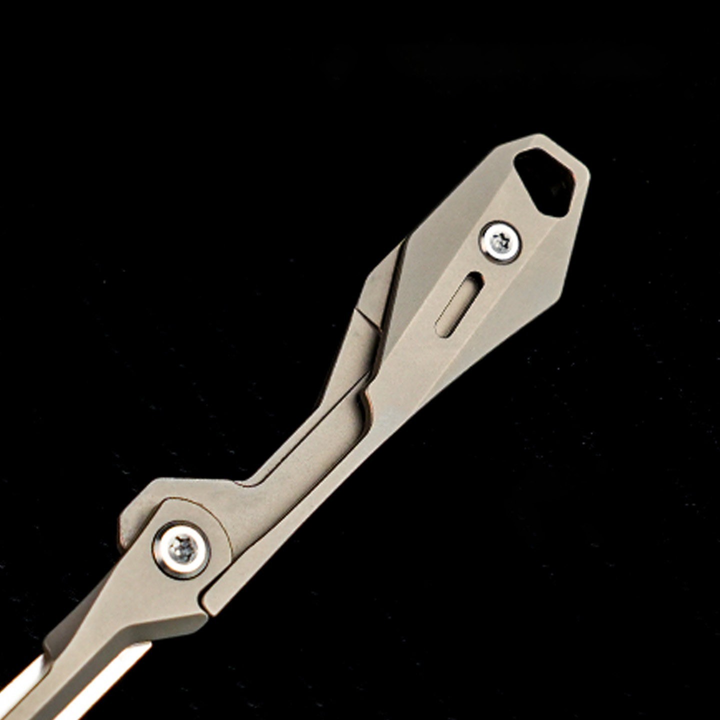 Mini Titanium Alloy Folding Utility Knife EDC Pocket Box Cutter Craft Tool