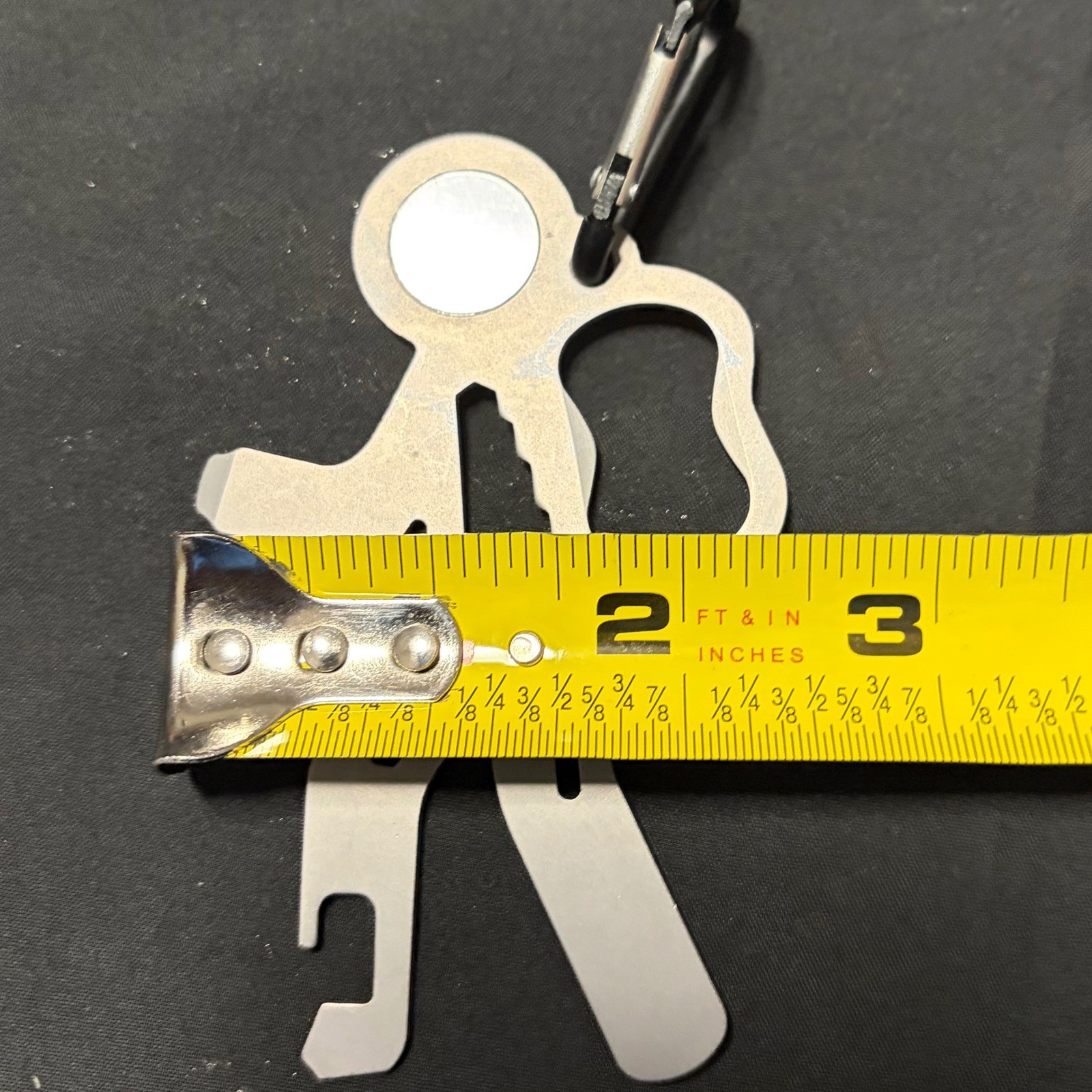 UST Brands Tool A Long Keychain Multi Tool Bottle Opener Pry Bar Wrench EDC