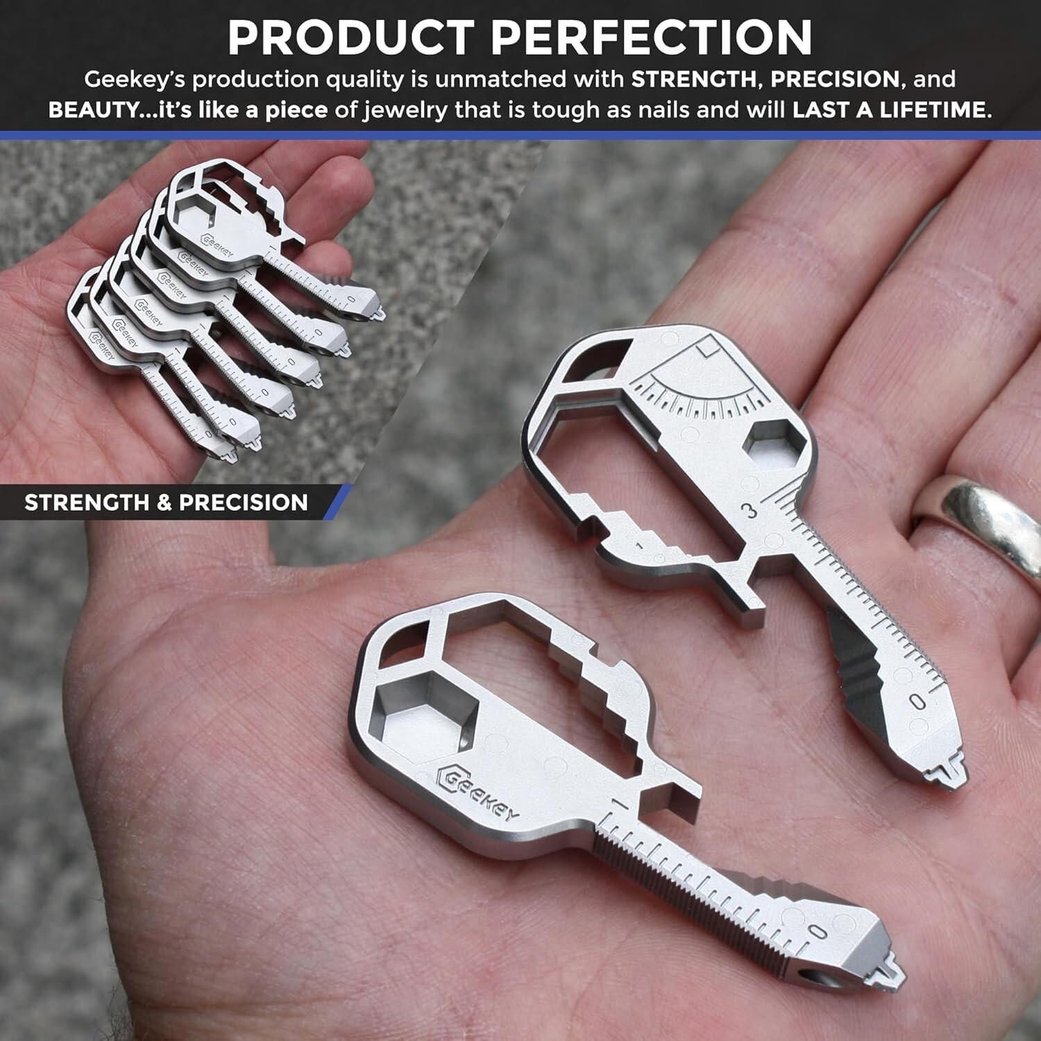 Multi-tool | Original Key Shaped Pocket Tool | Stainless Steel Keychain Utili…