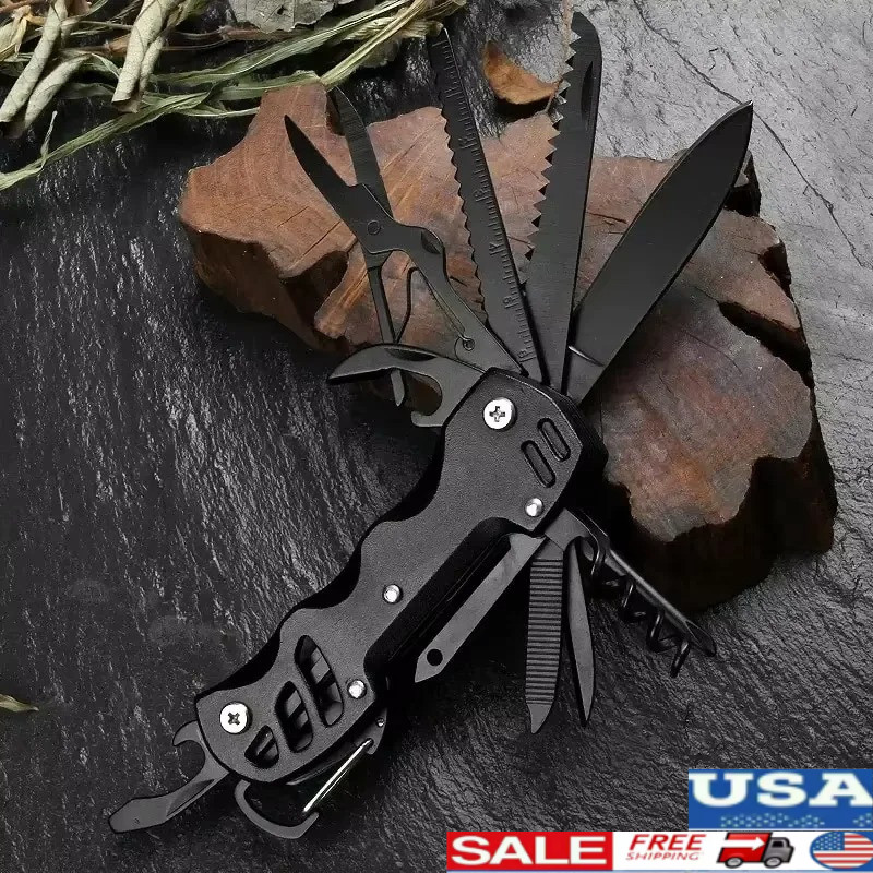 Mossy Oak MO19012_SML Multi-Tool Pocket Knife – Silver