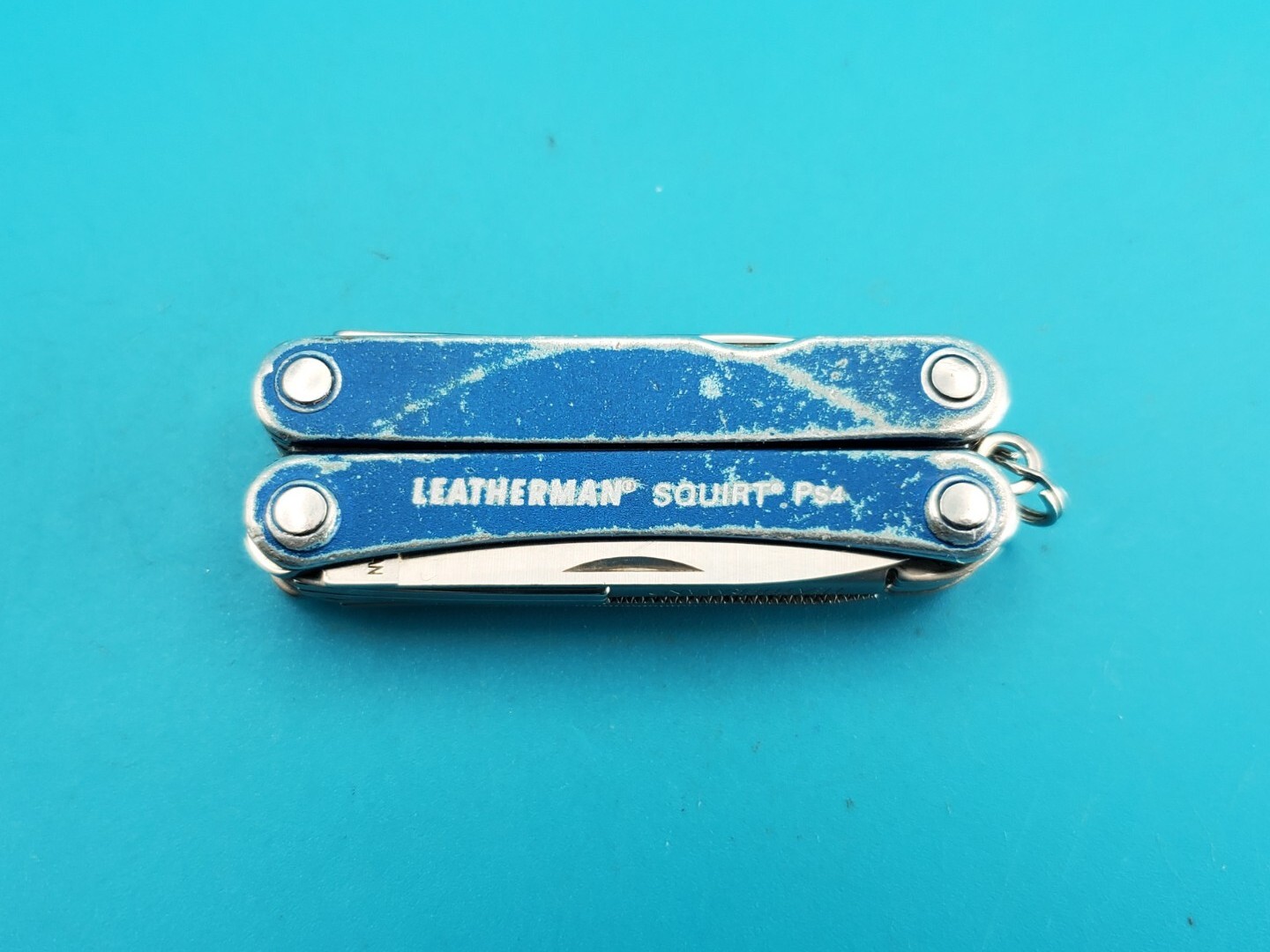Leatherman SQUIRT PS4 Multi-Tool With Pliers Scissors Knife BLUE!