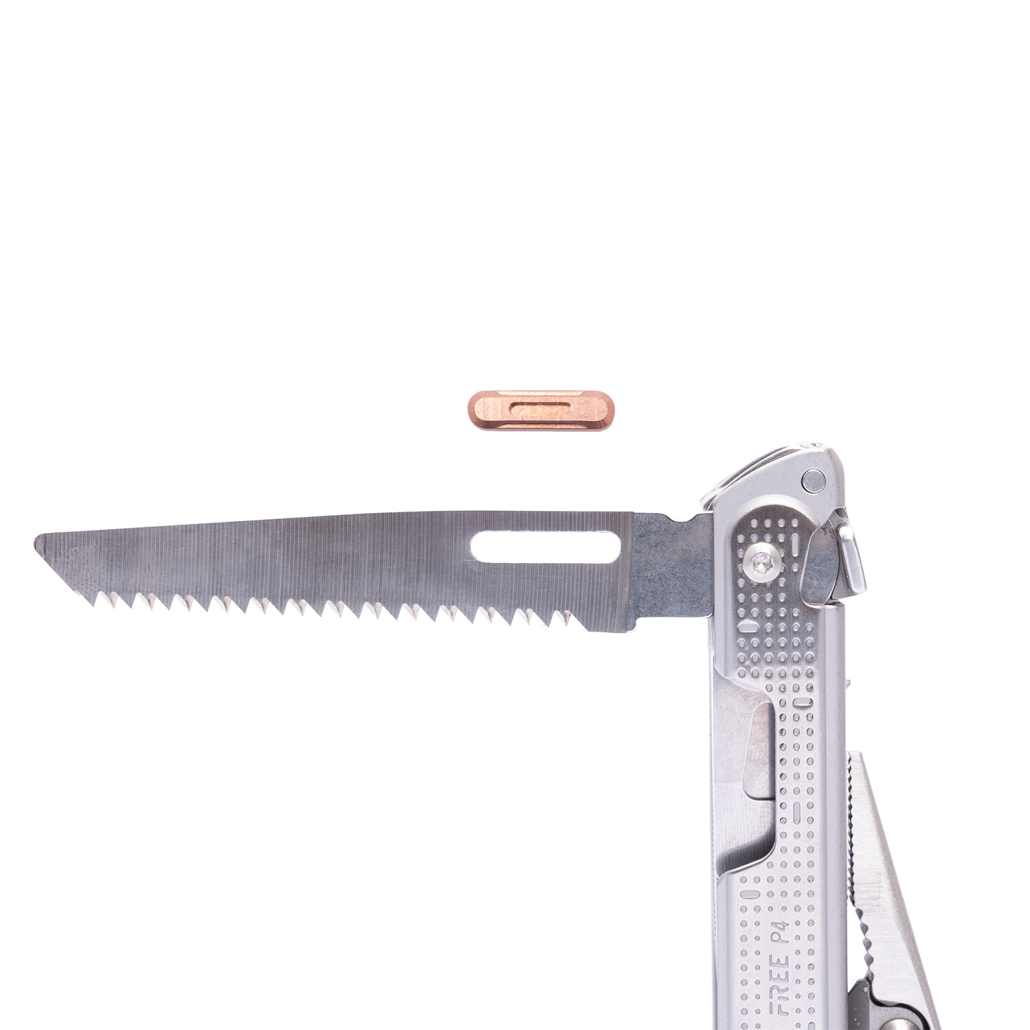 For Leatherman Free P2 P4 ARC Saw Thumb Grip Tabs Aluminum Copper Titanium