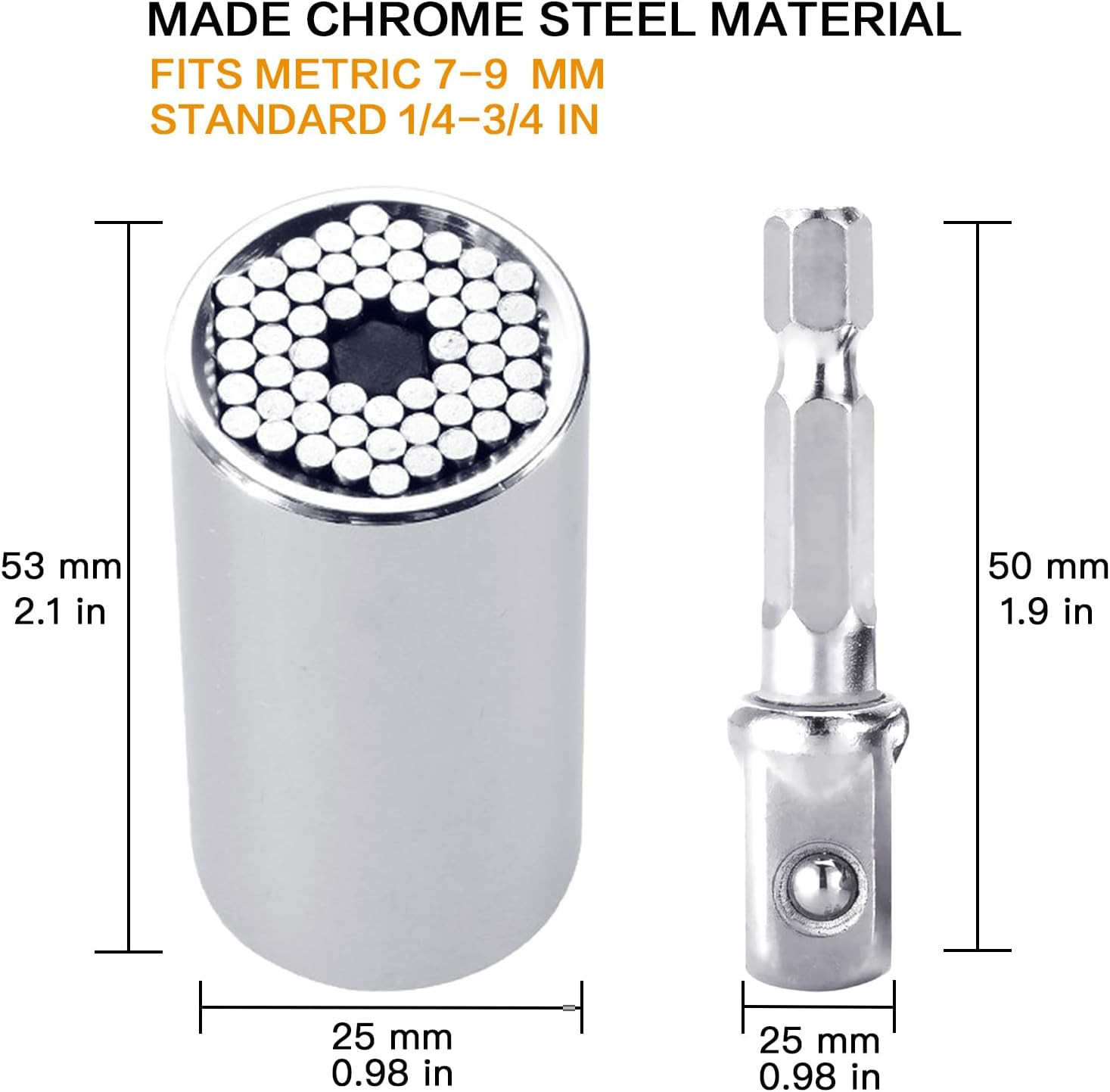 Universal Socket Tool with Power Drill Adapter – Ideal Gifts for Men