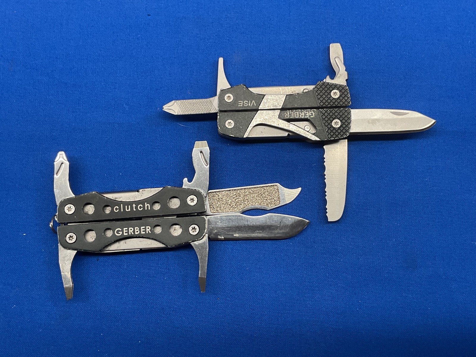Gerber Vise and Clutch Mini Multi Tool Knife Pliers Lot of 2 Tools