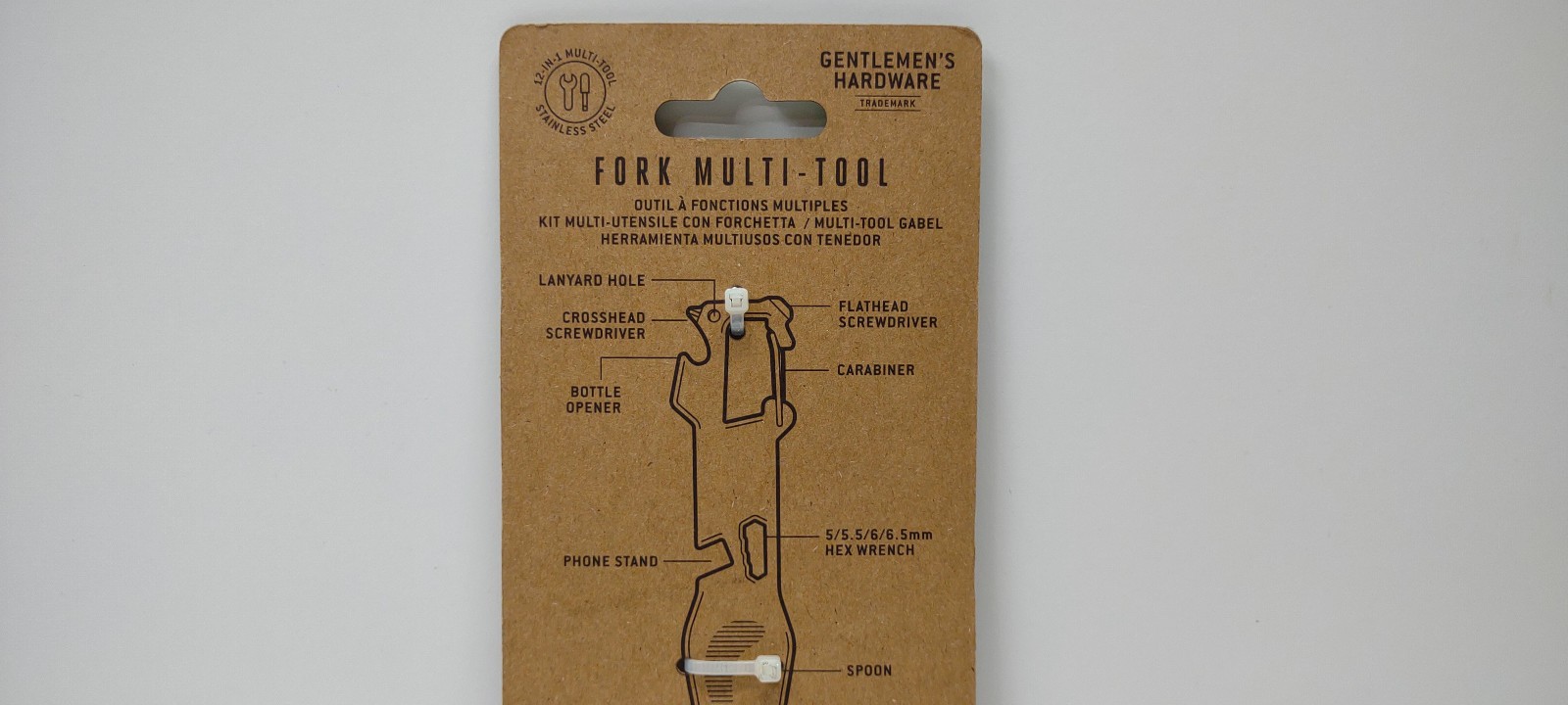 Fork Multi-Tool Gentlemen’s Hardware 12-in-1 NEW #763