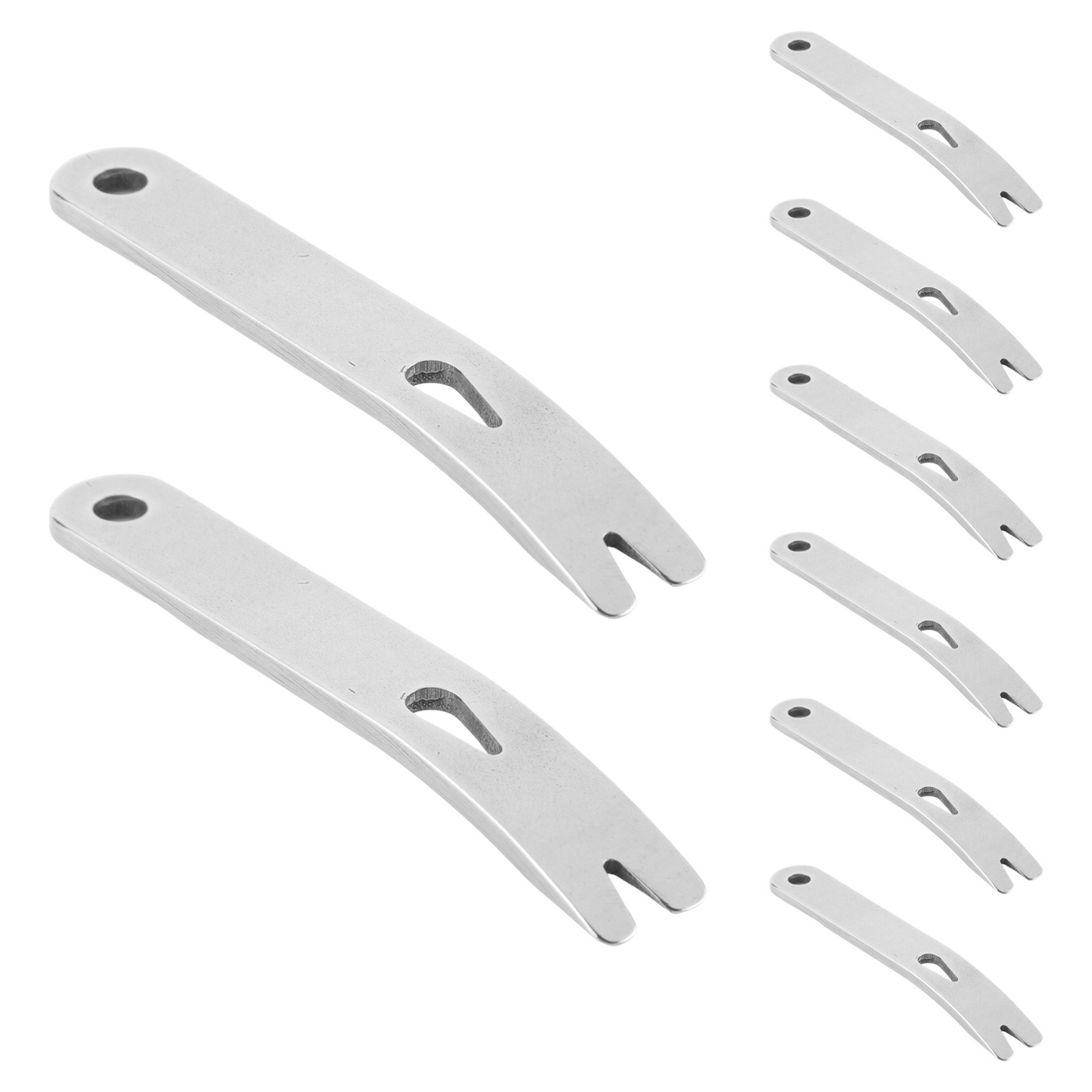 8 Pieces Pry Bar Stainless Steel Flat Bar Multifunction Small Pry Bar 3565