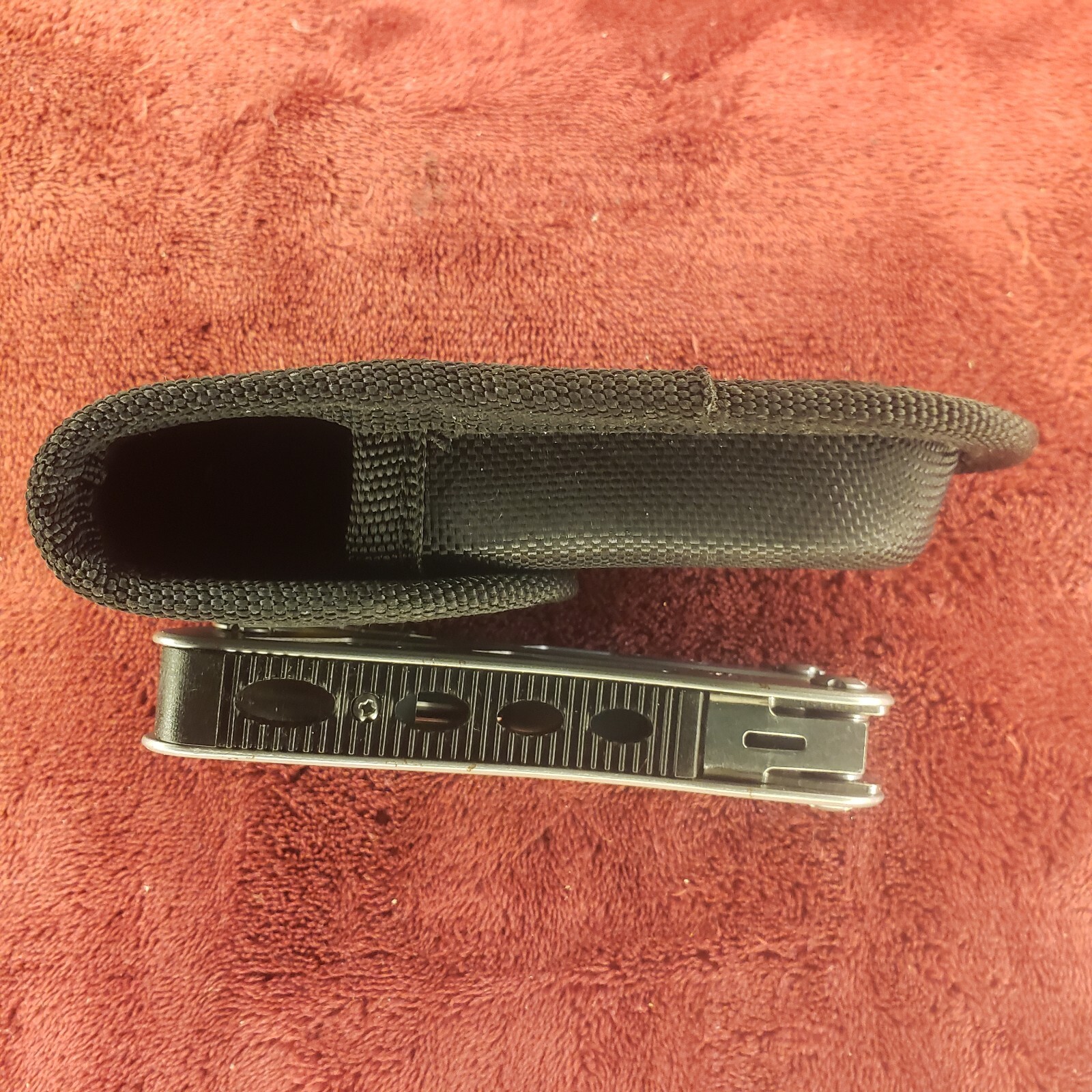 Stanley 12-In-1 Multi-Tool Knife 12 Tools, Nylon Sheath 84519K