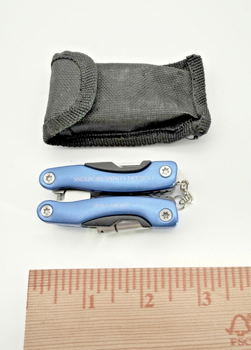 Axe Mini Multi Tool Pliers Knife LED Flashlight Screwdriver EDC w/ Sheath
