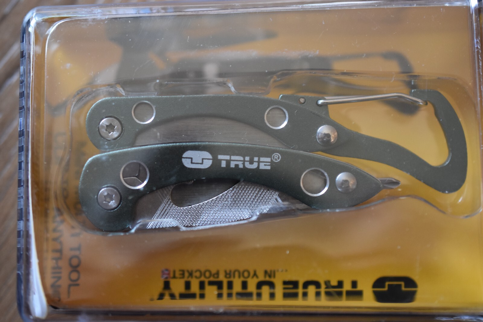 True Utility Clip Tool Compact Mini Multi Tool In Water Proof Hard Case New