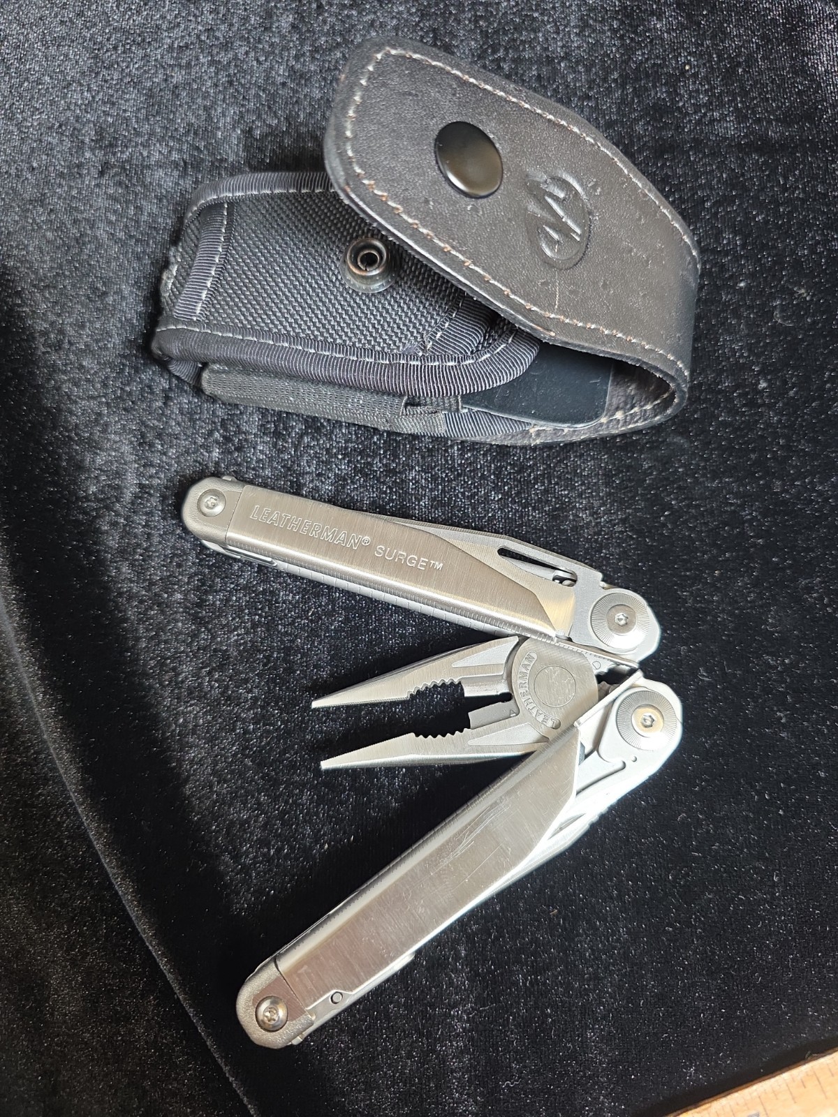 LEATHERMAN SURGE 21-In-1 Stainless Heavy Duty Multitool Blade Xchanger w Sheath!
